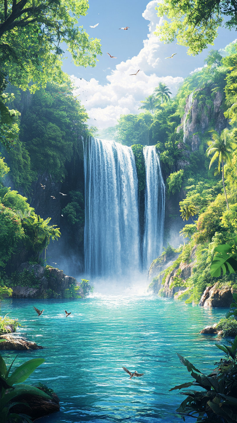 108 Fond D cran Cascade HD 4K Gratuit Nature Sublime