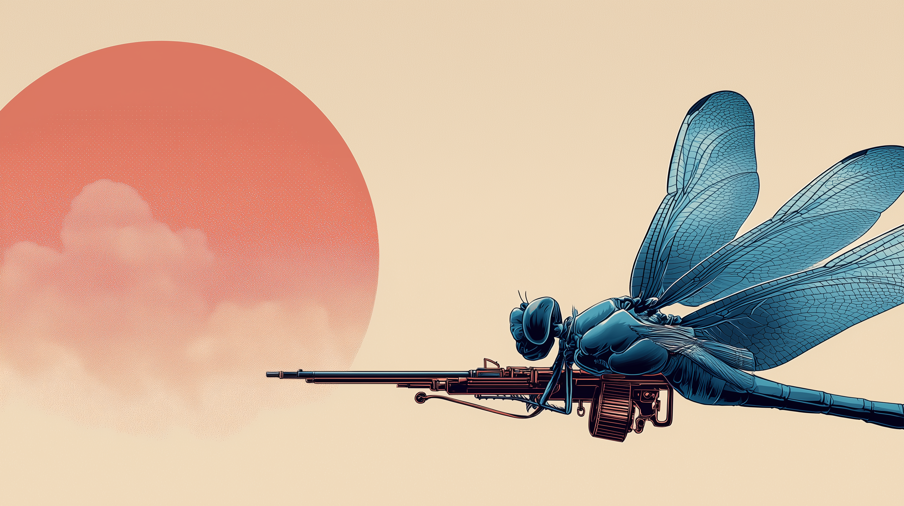fond d'écran Libellule 3840 x 1080 téléchargement gratuit