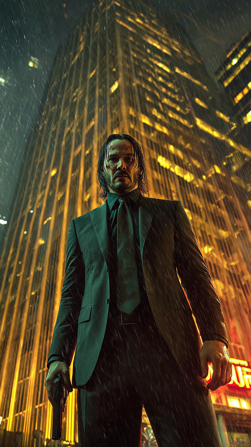 fond d'écran John Wick iphone 16 pro max télécharger gratuit