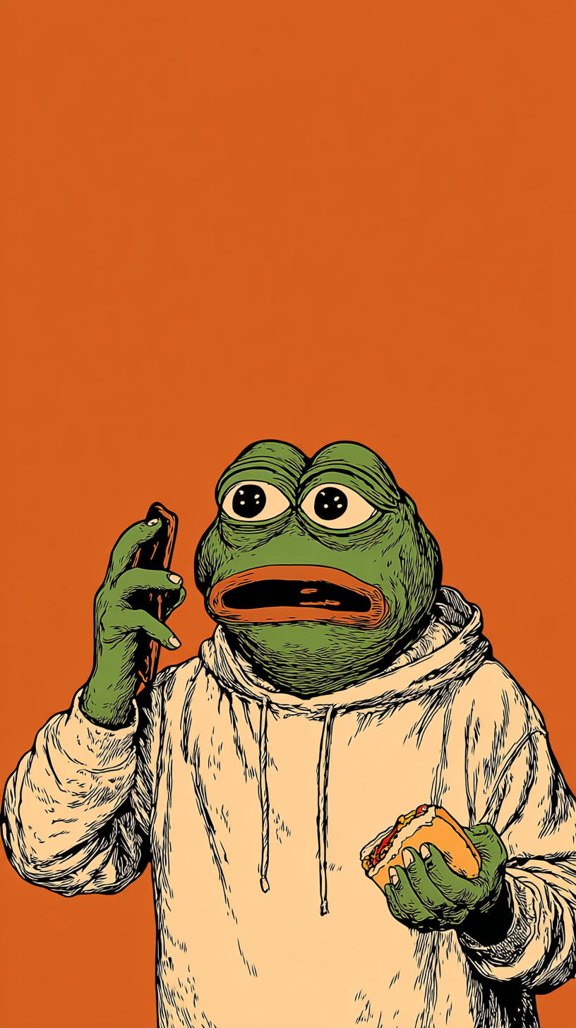 fond d'écran Pepe the Frog iphone 12 télécharger gratuit
