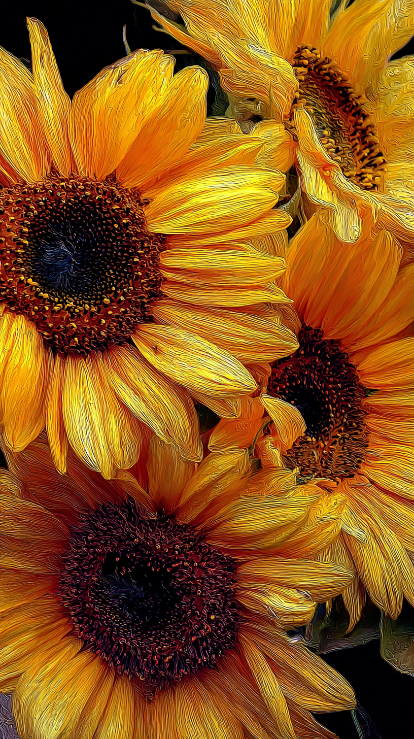 fond d'écran Tournesol iphone 16 gratuit