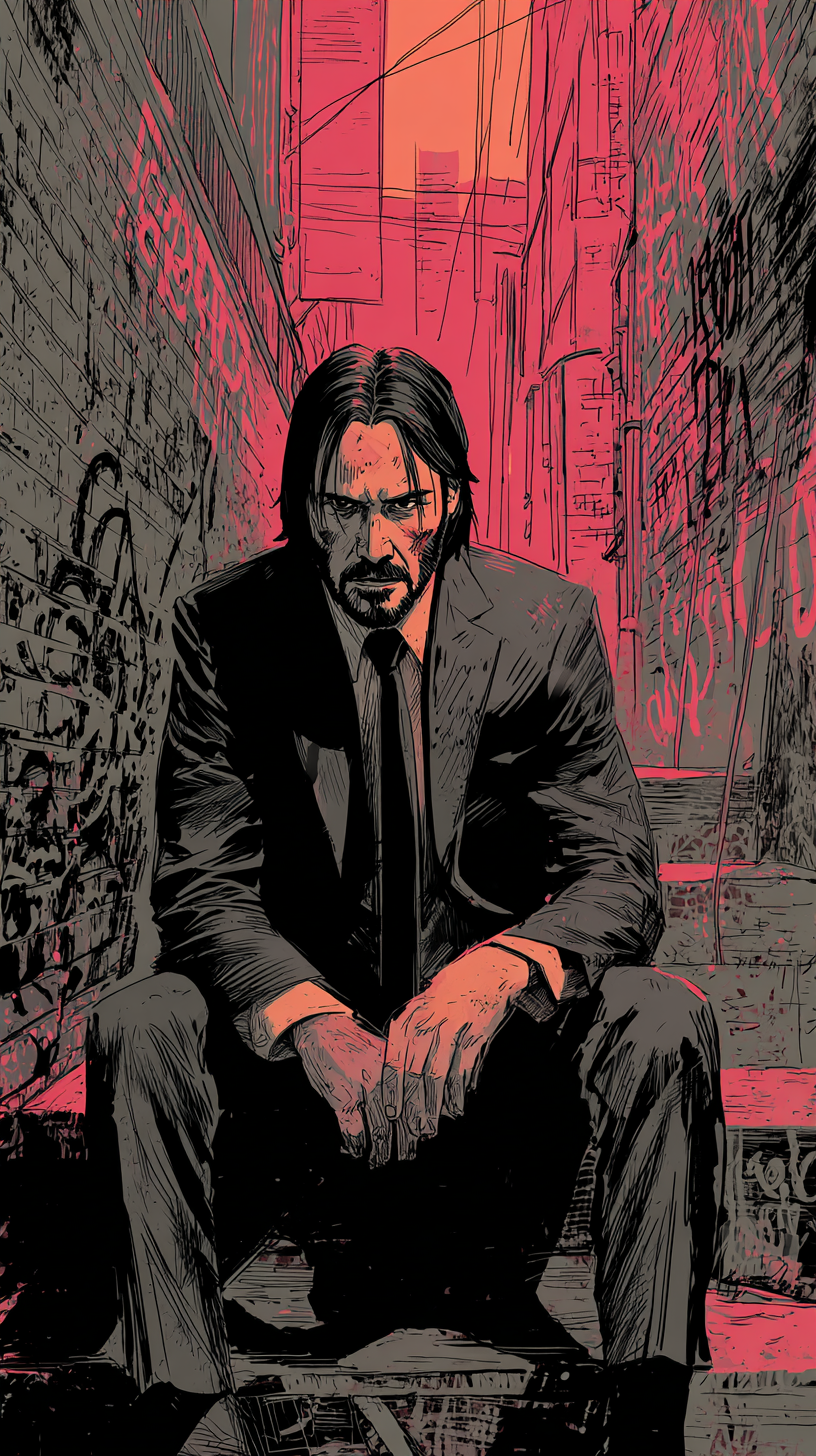 fond d'écran John Wick téléphone Nokia télécharger gratuit