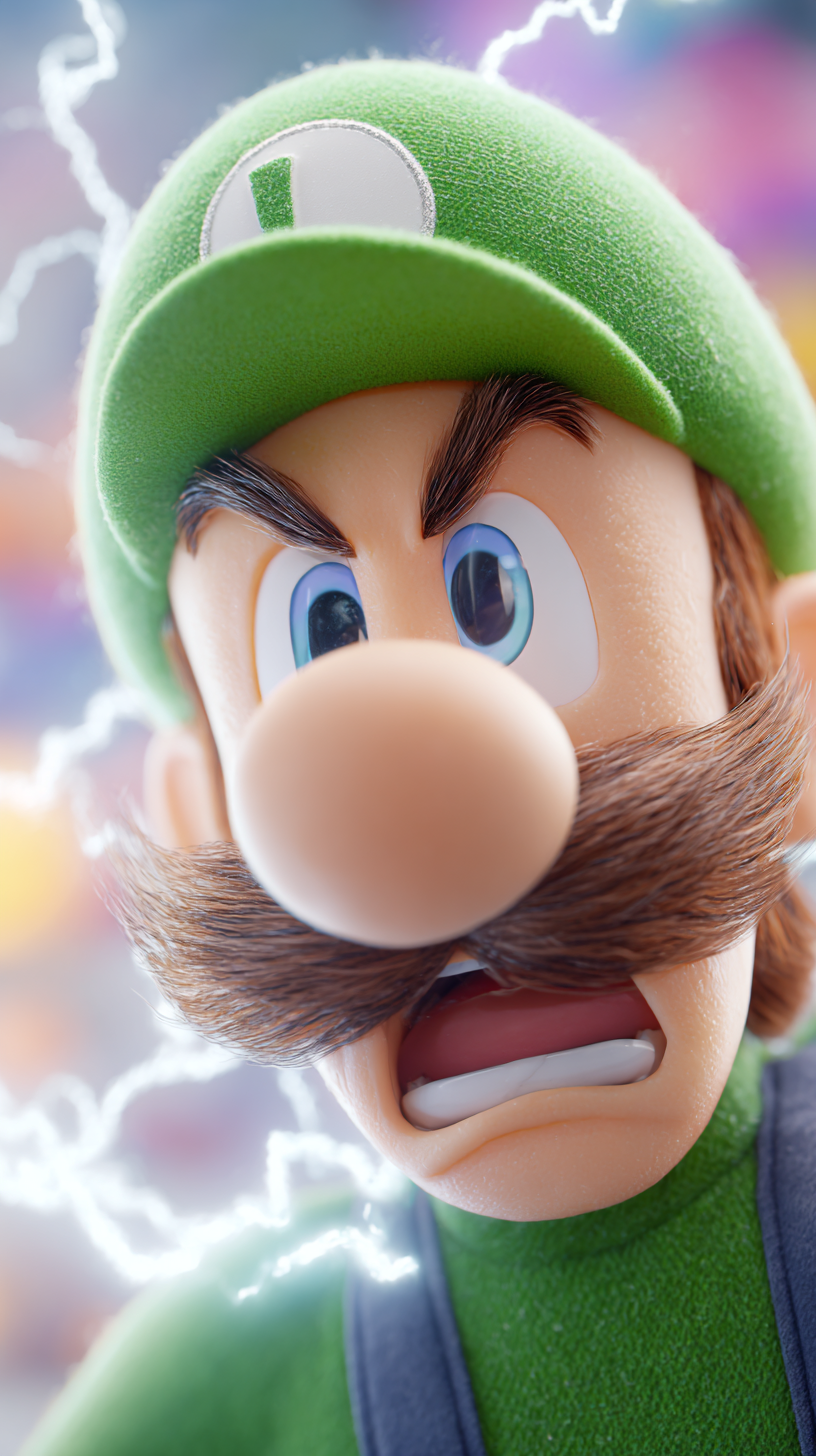 fond d'écran Luigi iphone 15 pro gratuit