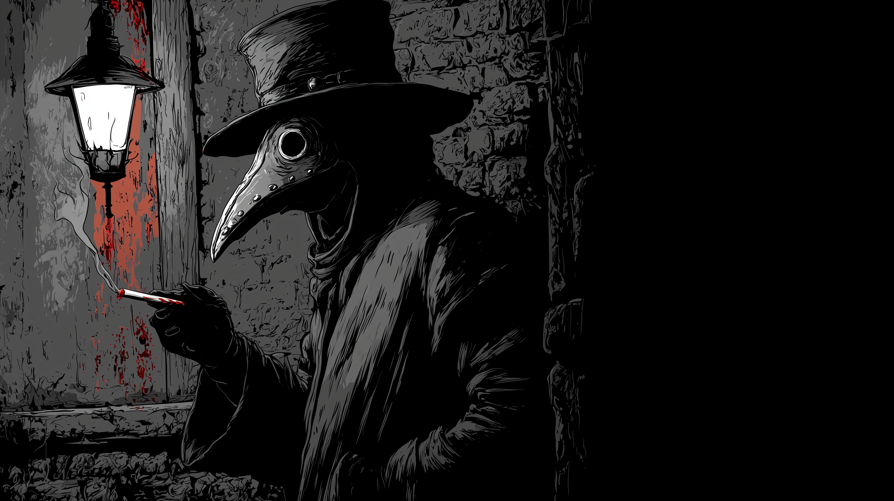 fond d'écran Plague doctor full hd 1920x1080 téléchargement gratuit