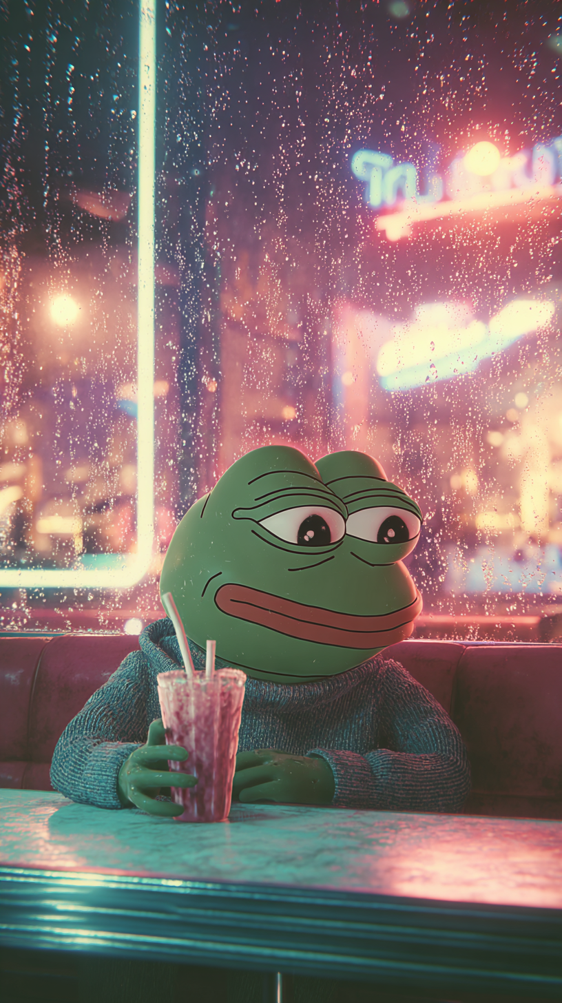 fond d'écran Pepe the Frog iphone 16 plus gratuit