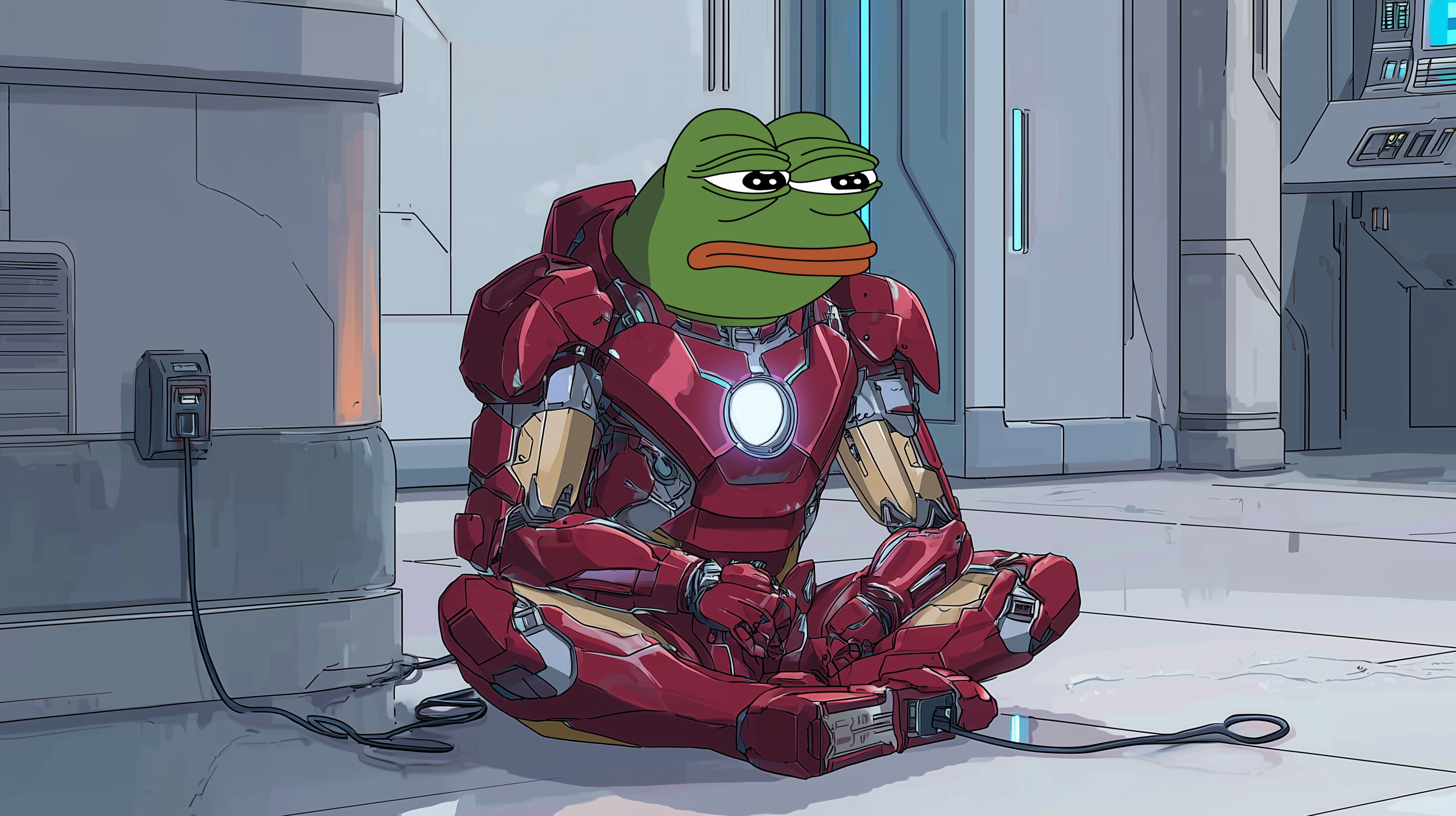 fond d'écran Pepe the Frog mac 4k téléchargement gratuit