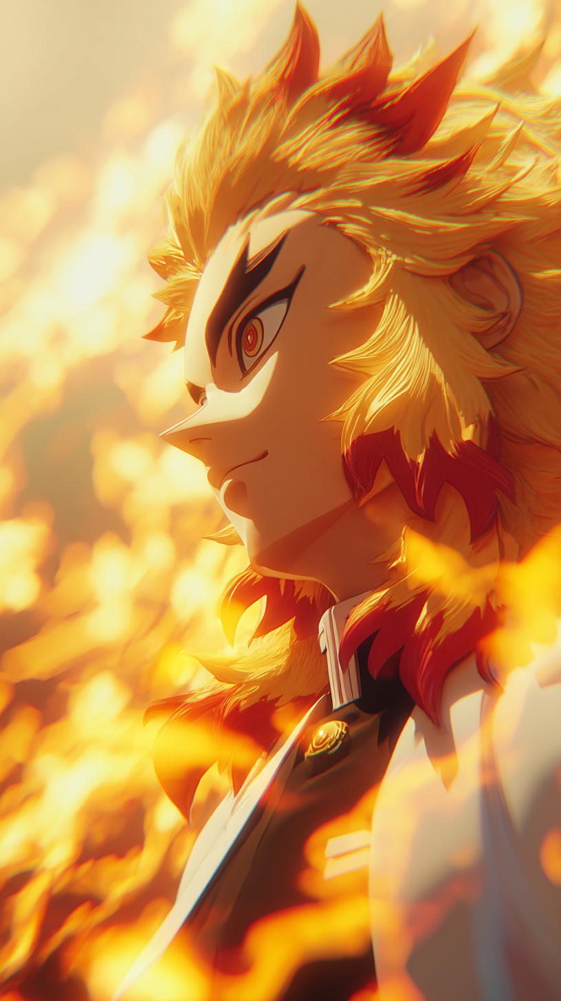 iphone fond d'écran Rengoku Kyoujurou gratuit