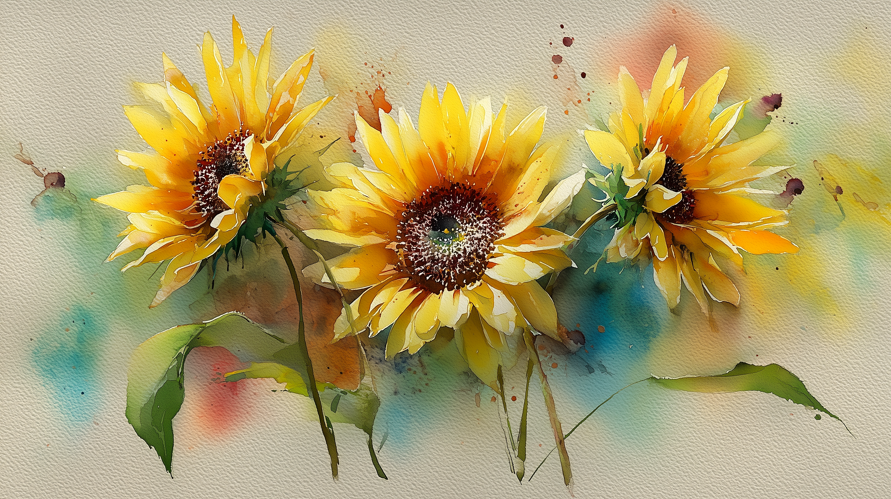 fond d'écran Tournesol 4k 2560x1440 téléchargement gratuit