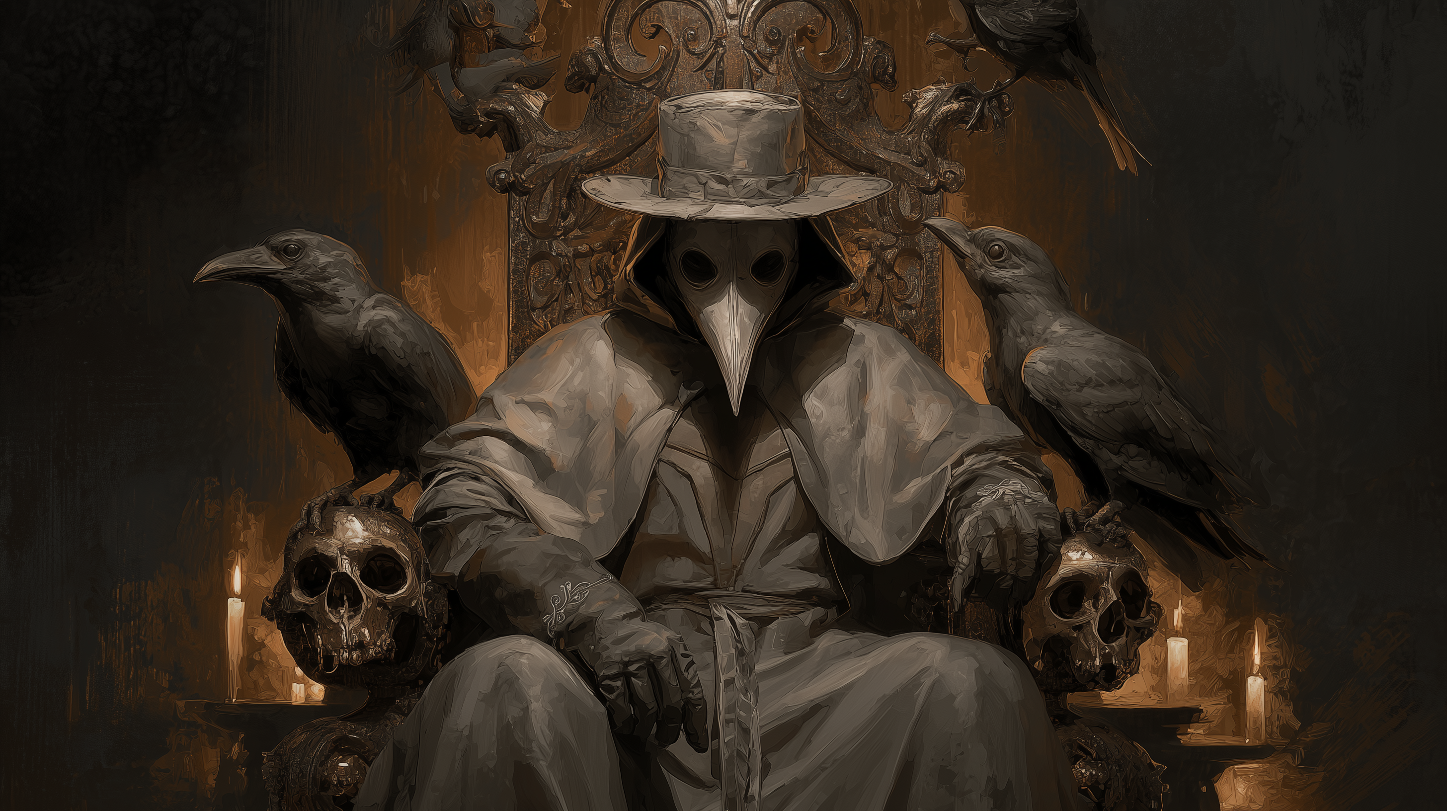 fond d'écran Plague doctor pc ultra hd 3840x2160 téléchargement gratuit
