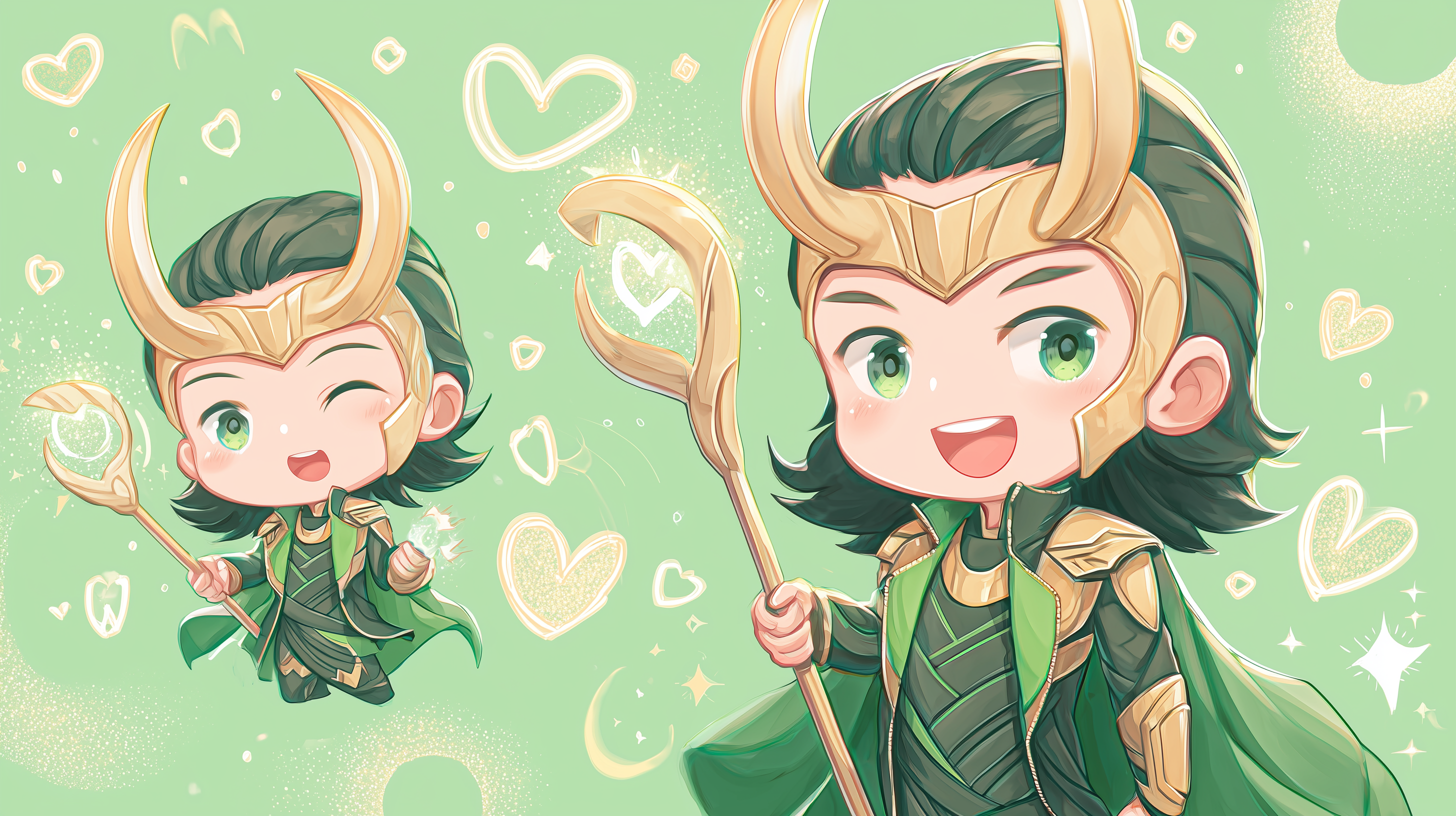 fond d'écran Loki dell 4k téléchargement gratuit
