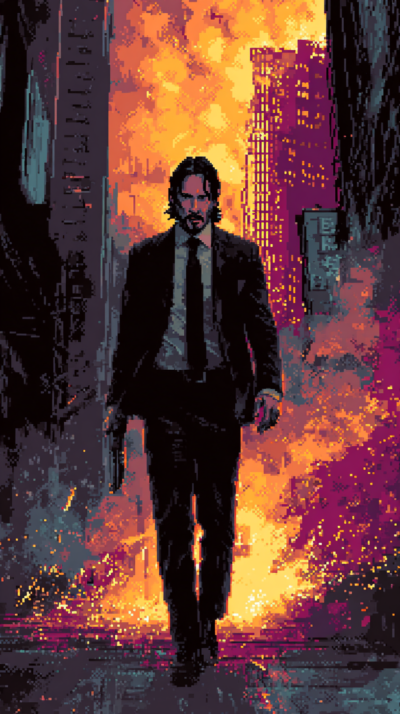 fond d'écran John Wick iphone 13 télécharger gratuit
