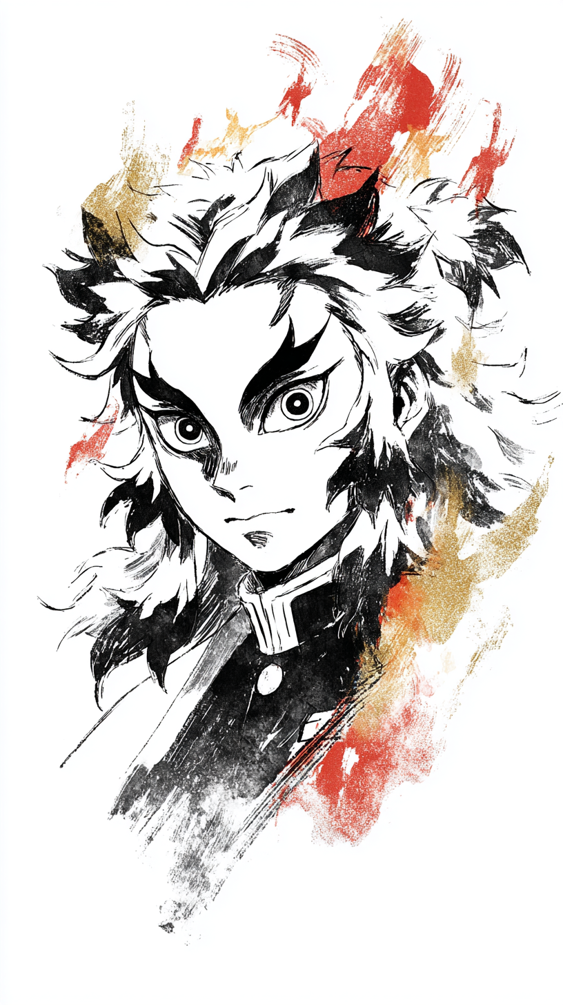 fond d'écran Rengoku Kyoujurou iphone 11 télécharger gratuit