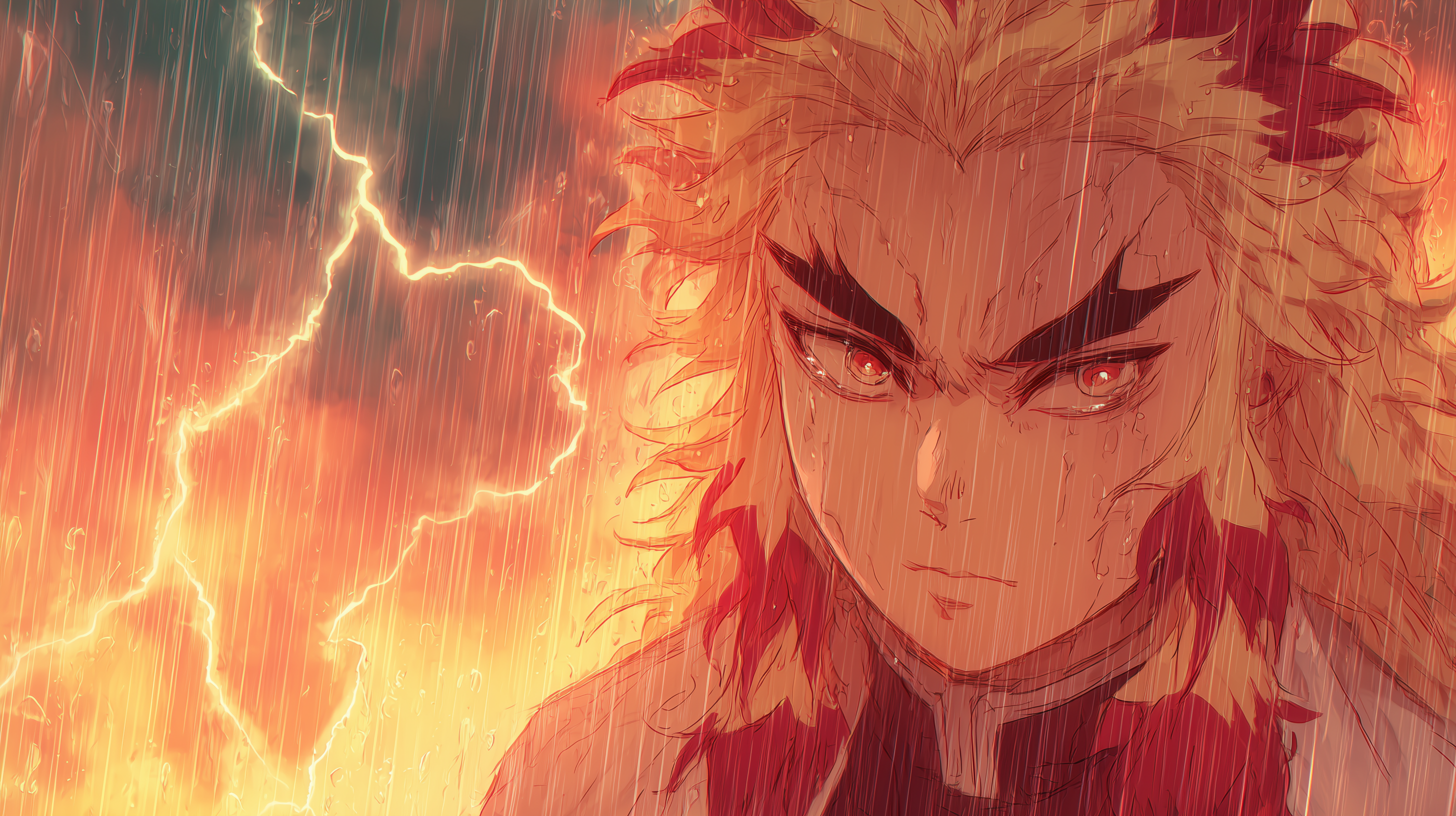 fond d'écran Rengoku Kyoujurou mac book téléchargement gratuit