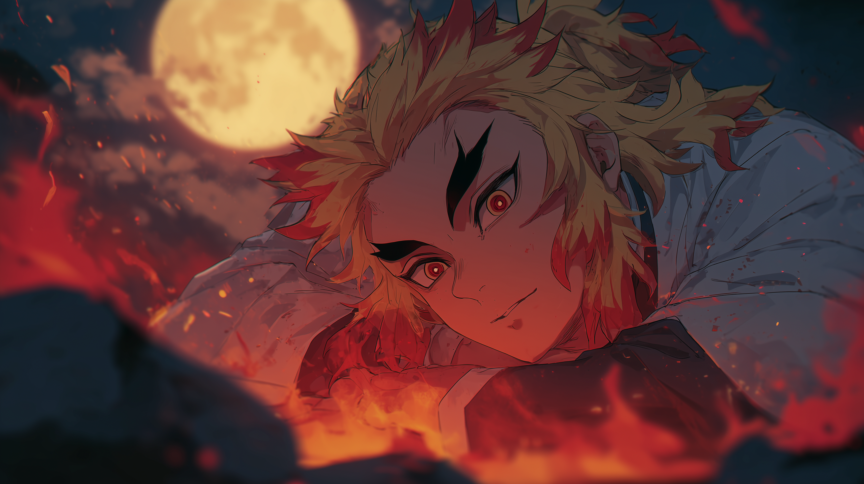 fond d'écran Rengoku Kyoujurou 2560x1440 téléchargement gratuit