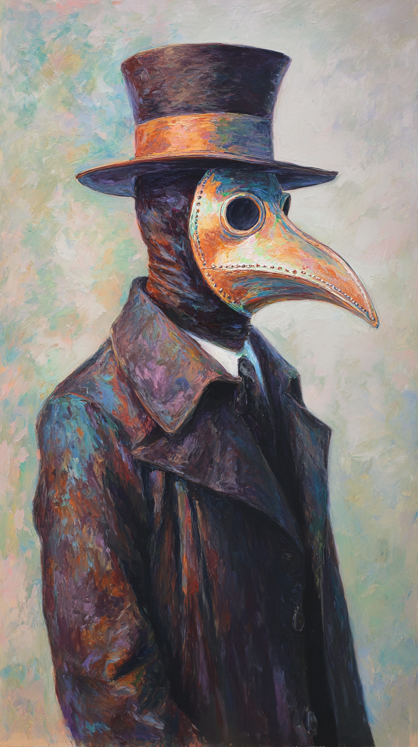 fond d'écran Plague doctor iphone 16 télécharger gratuit
