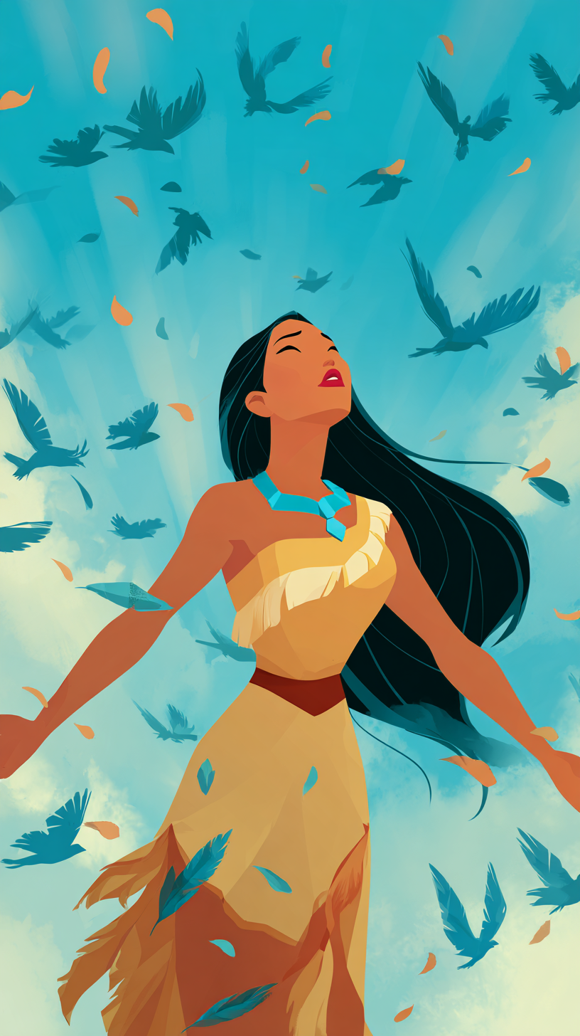 fond d'écran Pocahontas iphone 12 gratuit