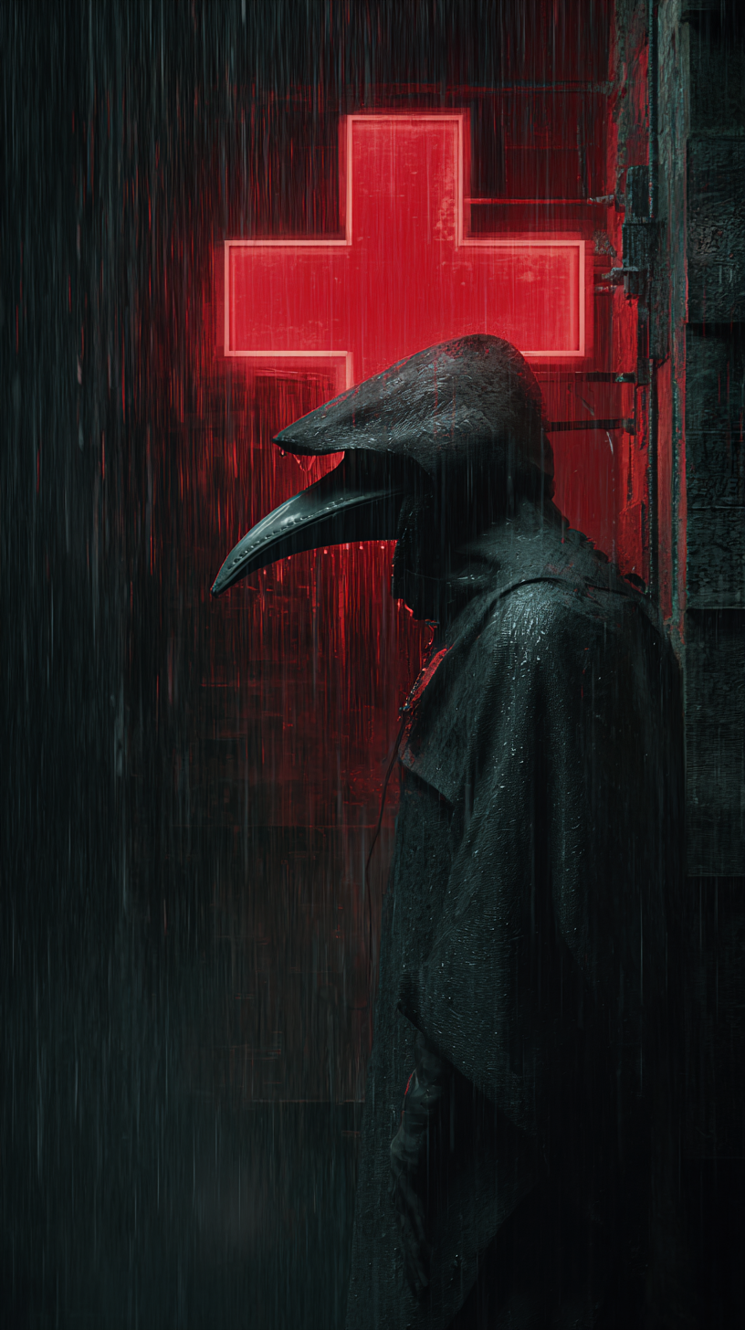 fond d'écran Plague doctor iphone 16 plus gratuit