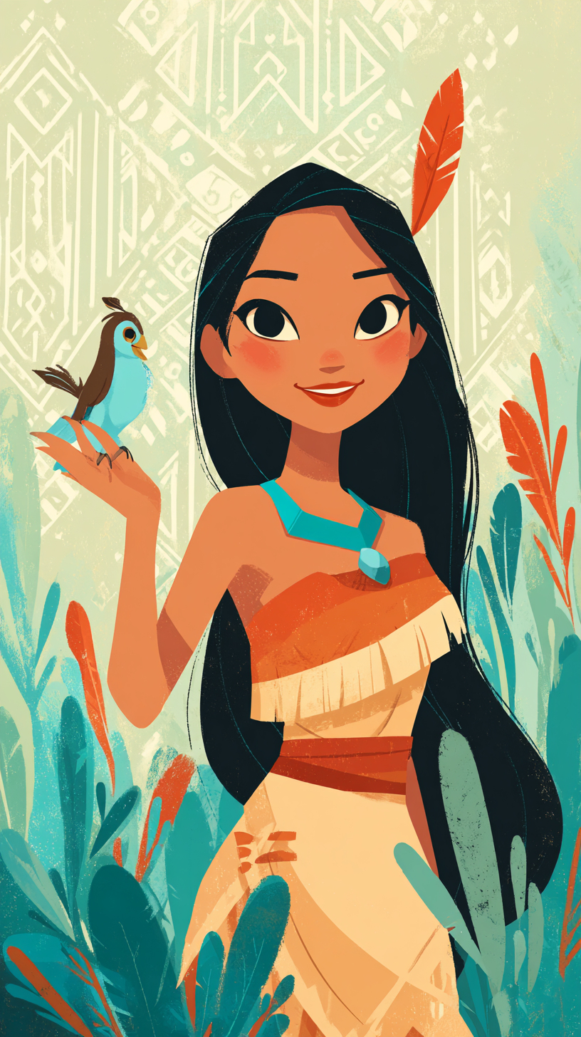fond d'écran Pocahontas iphone télécharger gratuit