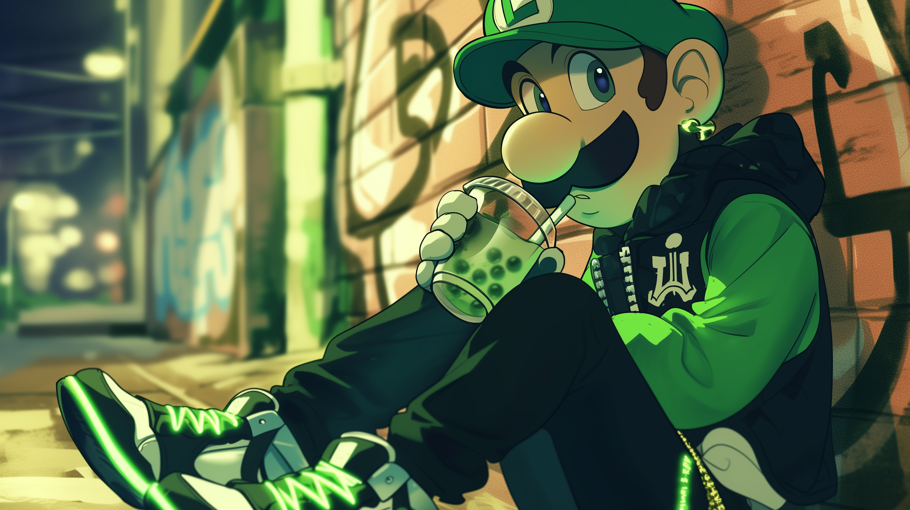 fond d'écran Luigi 2560x1440 hd téléchargement gratuit