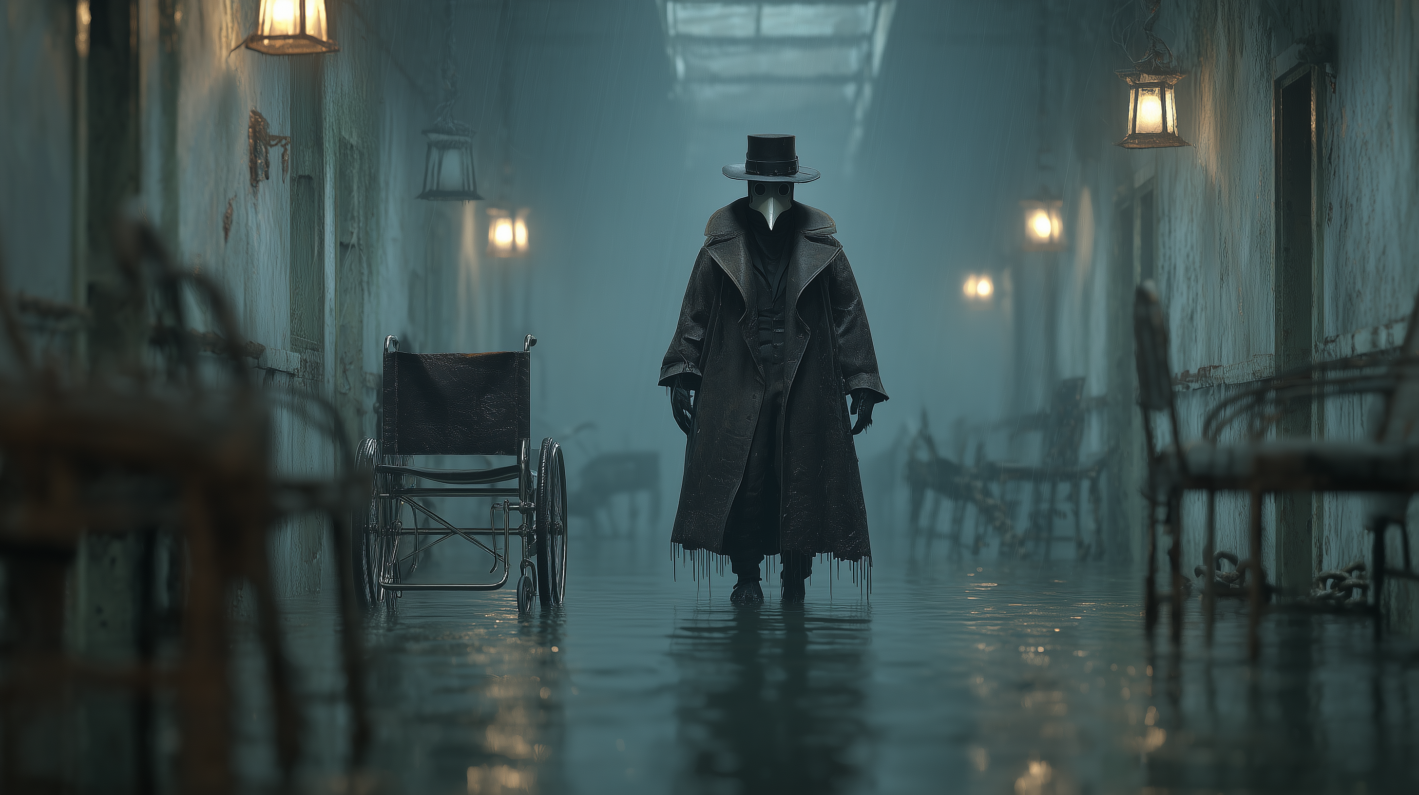 fond d'écran Plague doctor 1920x1080 4k téléchargement gratuit