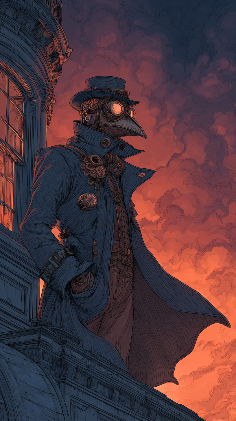 fond d'écran Plague doctor téléphone gratuit sans filigrane