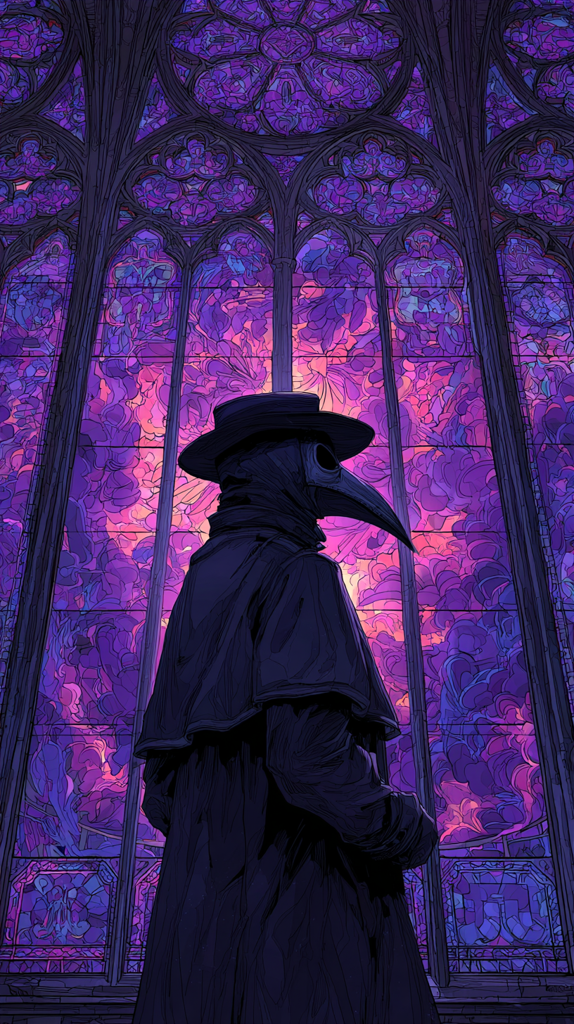 fond d'écran Plague doctor iphone 15 gratuit