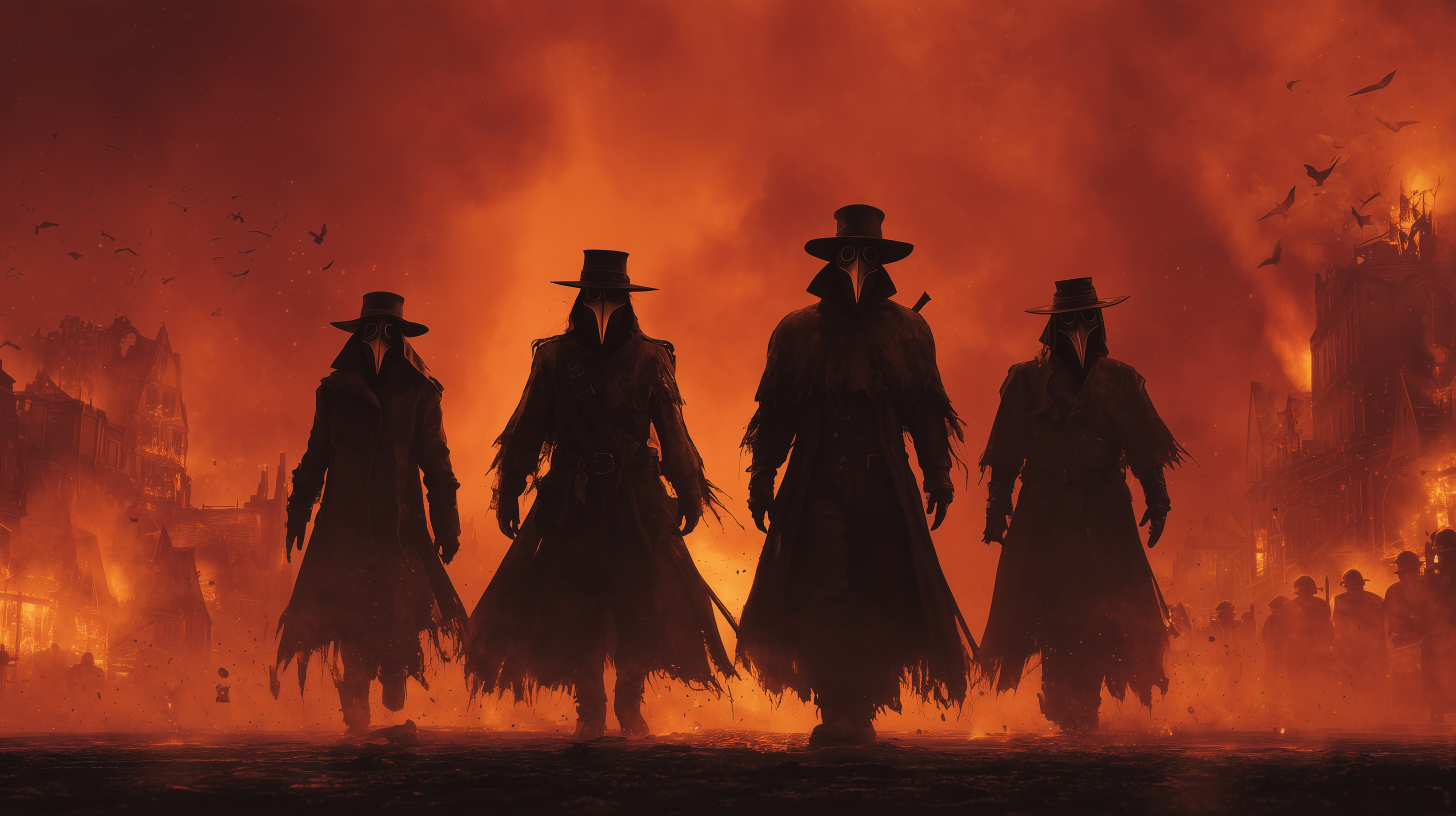 fond d'écran Plague doctor pc 2560x1440 téléchargement gratuit