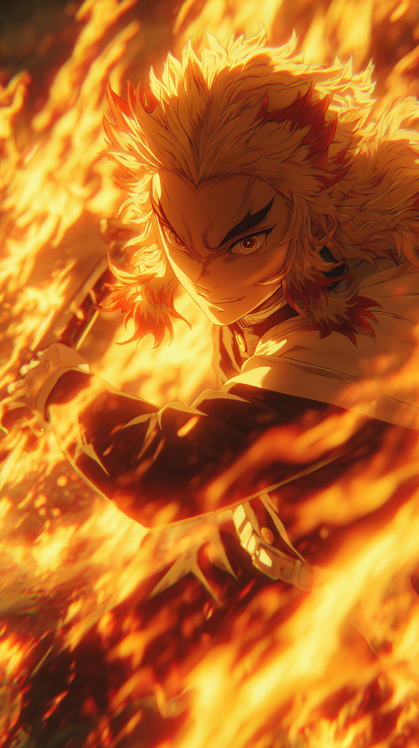 fond d'écran Rengoku Kyoujurou sans filigrane pour téléphone portable samsung gratuit