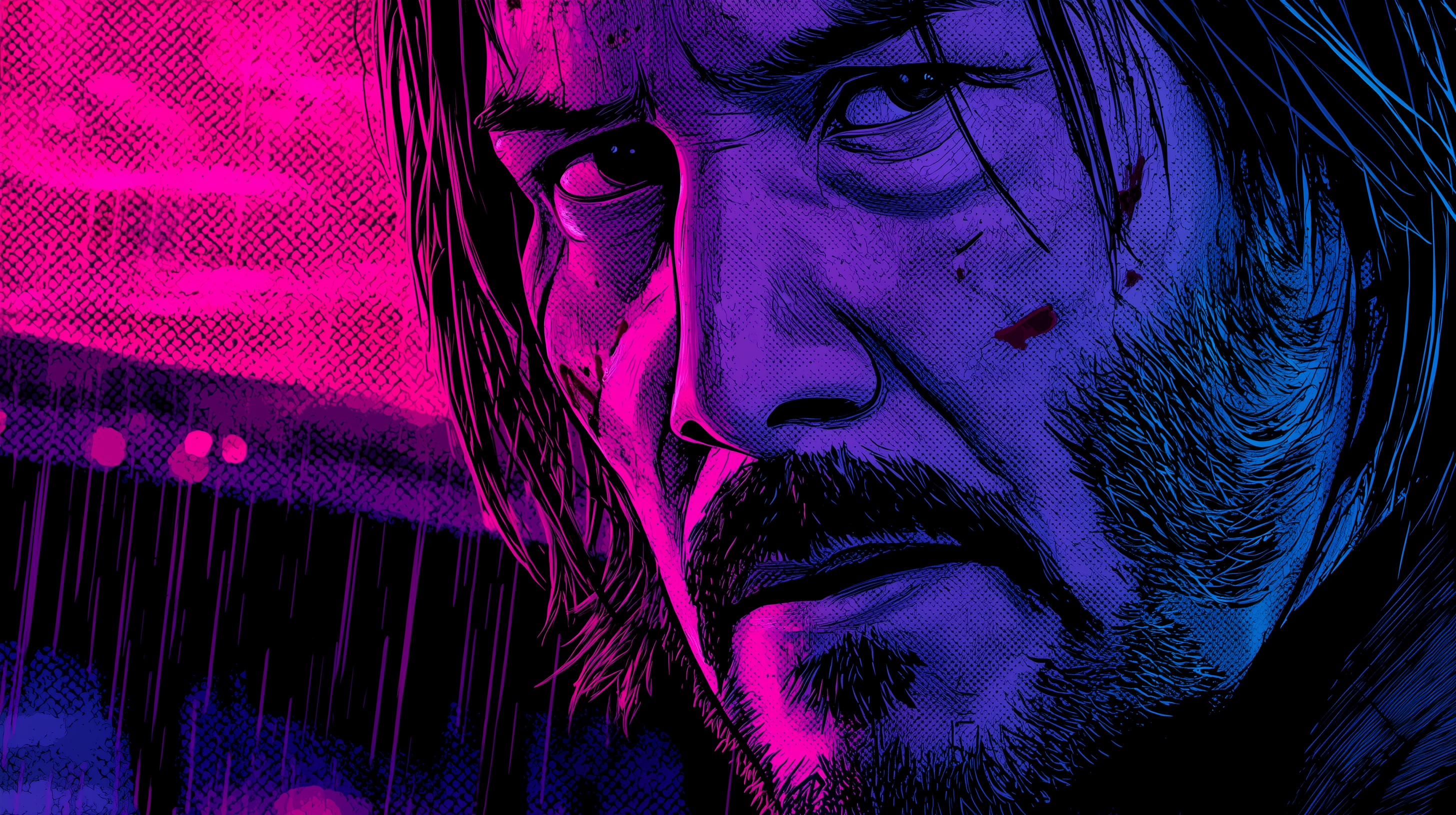 image fond d'écran John Wick pc téléchargement gratuit