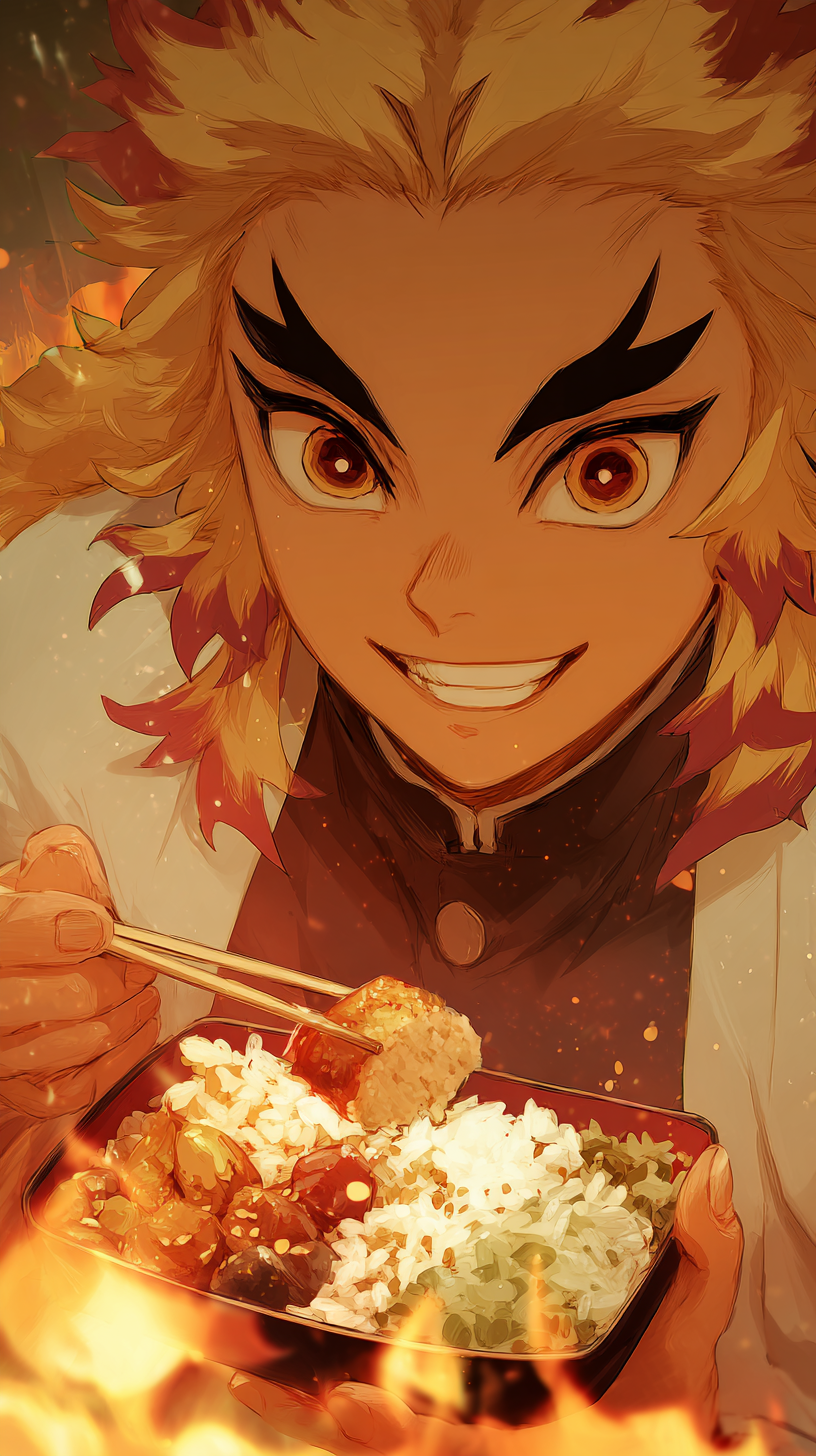 fond d'écran Rengoku Kyoujurou iphone 12 gratuit