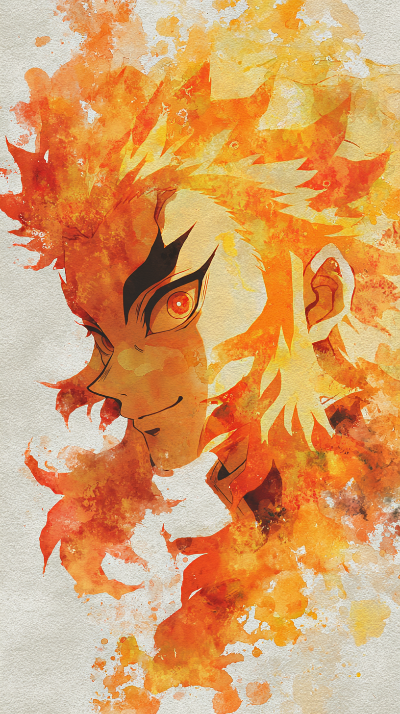 fond d'écran Rengoku Kyoujurou iphone 11 gratuit