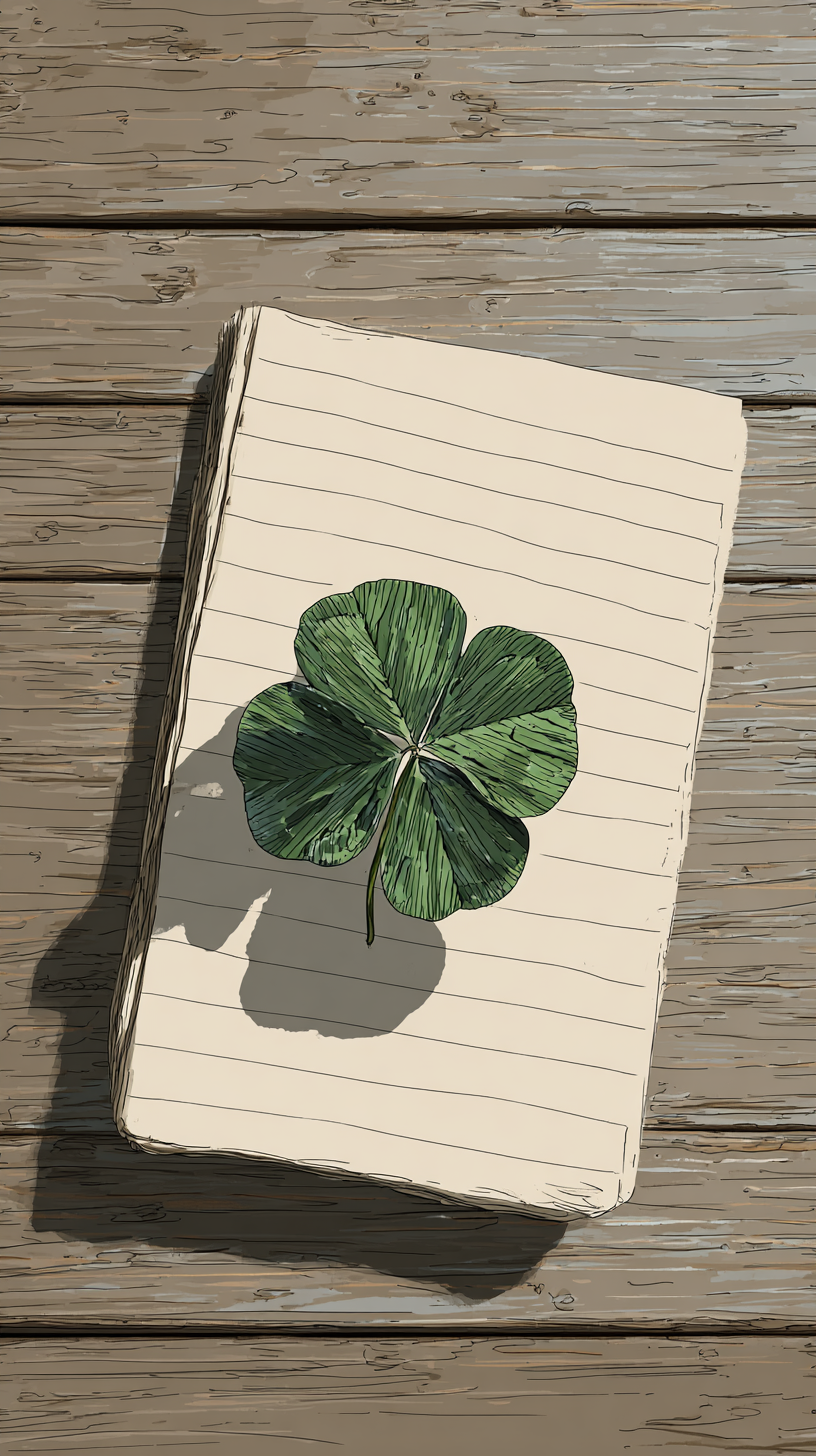 fond d'écran Trèfle à quatre feuilles iphone 15 4k gratuit