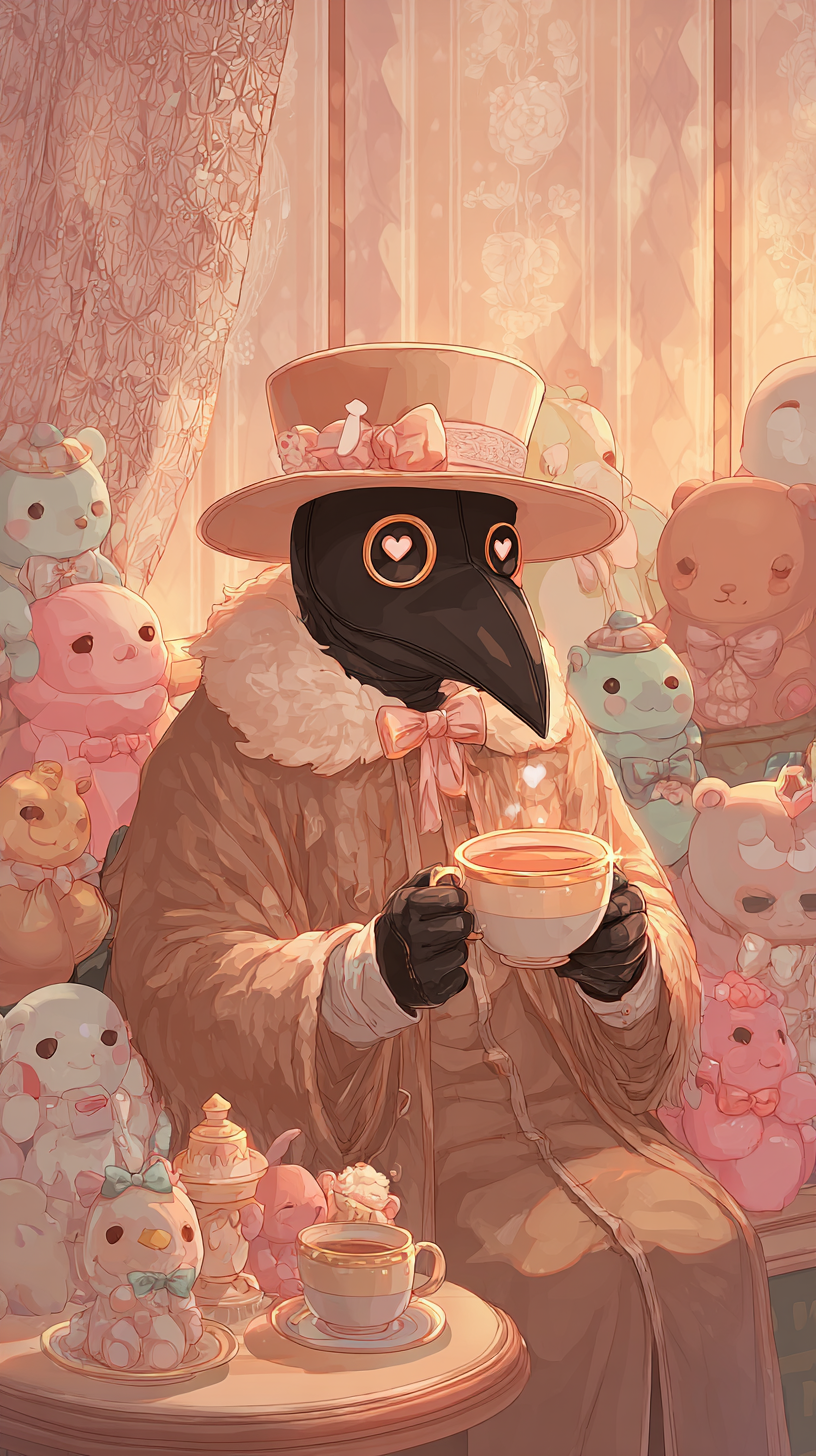 fond d'écran Plague doctor iphone 16 plus gratuit