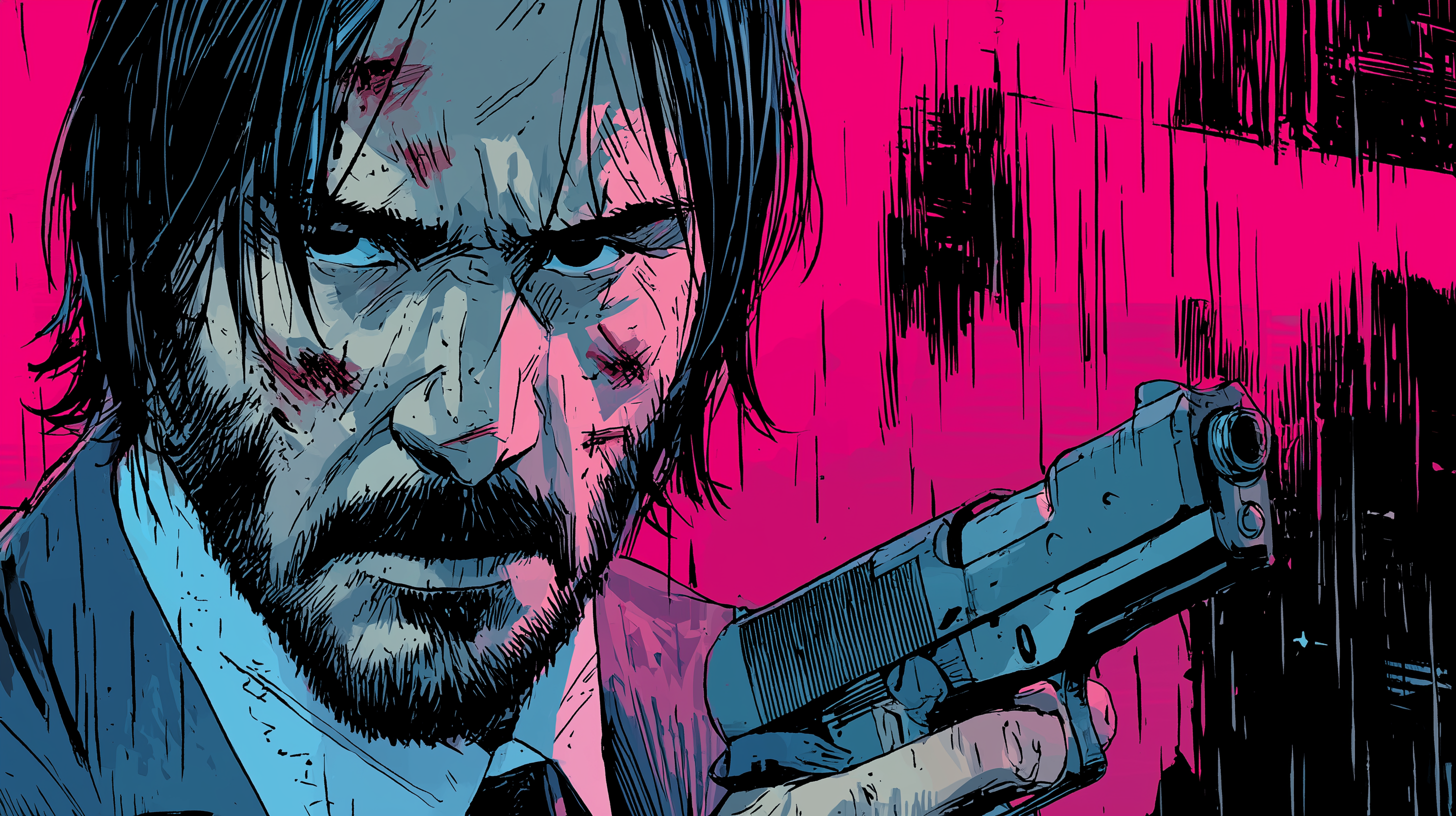 fond d'écran John Wick pc 4k téléchargement gratuit