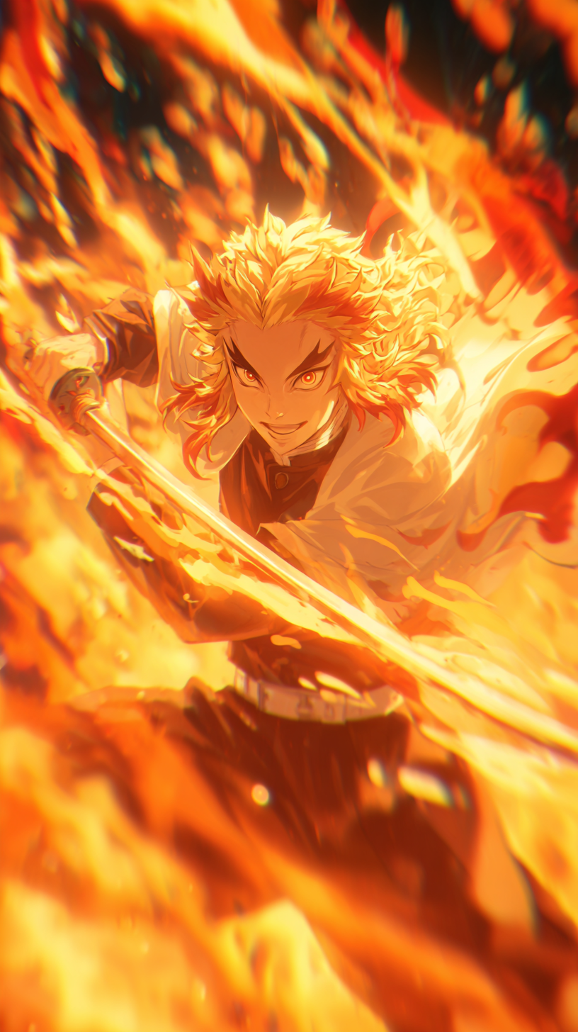 fond d'écran Rengoku Kyoujurou android gratuit sans filigrane