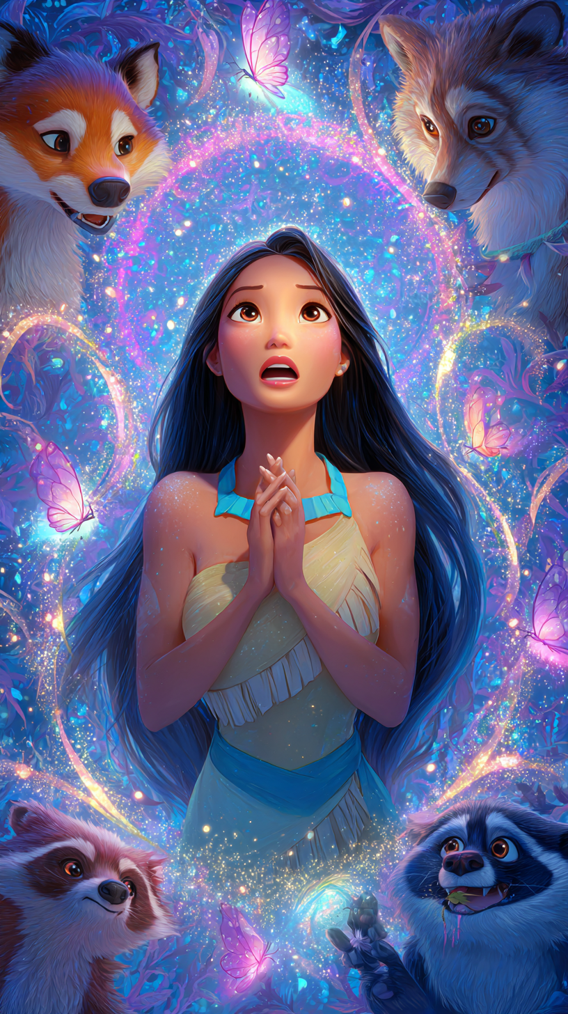 fond d'écran Pocahontas iphone 15 pro gratuit