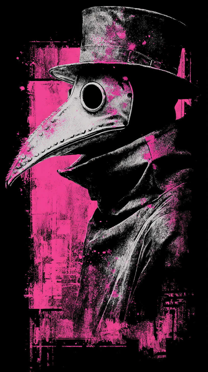 fond d'écran Plague doctor iphone 16 gratuit
