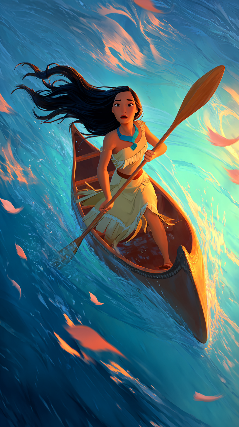 fond d'écran Pocahontas iphone 15 pro max 4k gratuit