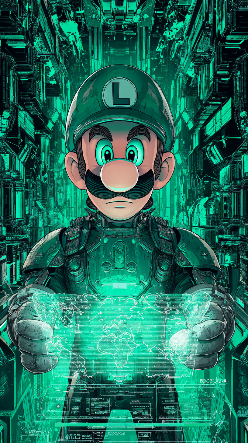 fond d'écran Luigi téléphone 4k gratuit