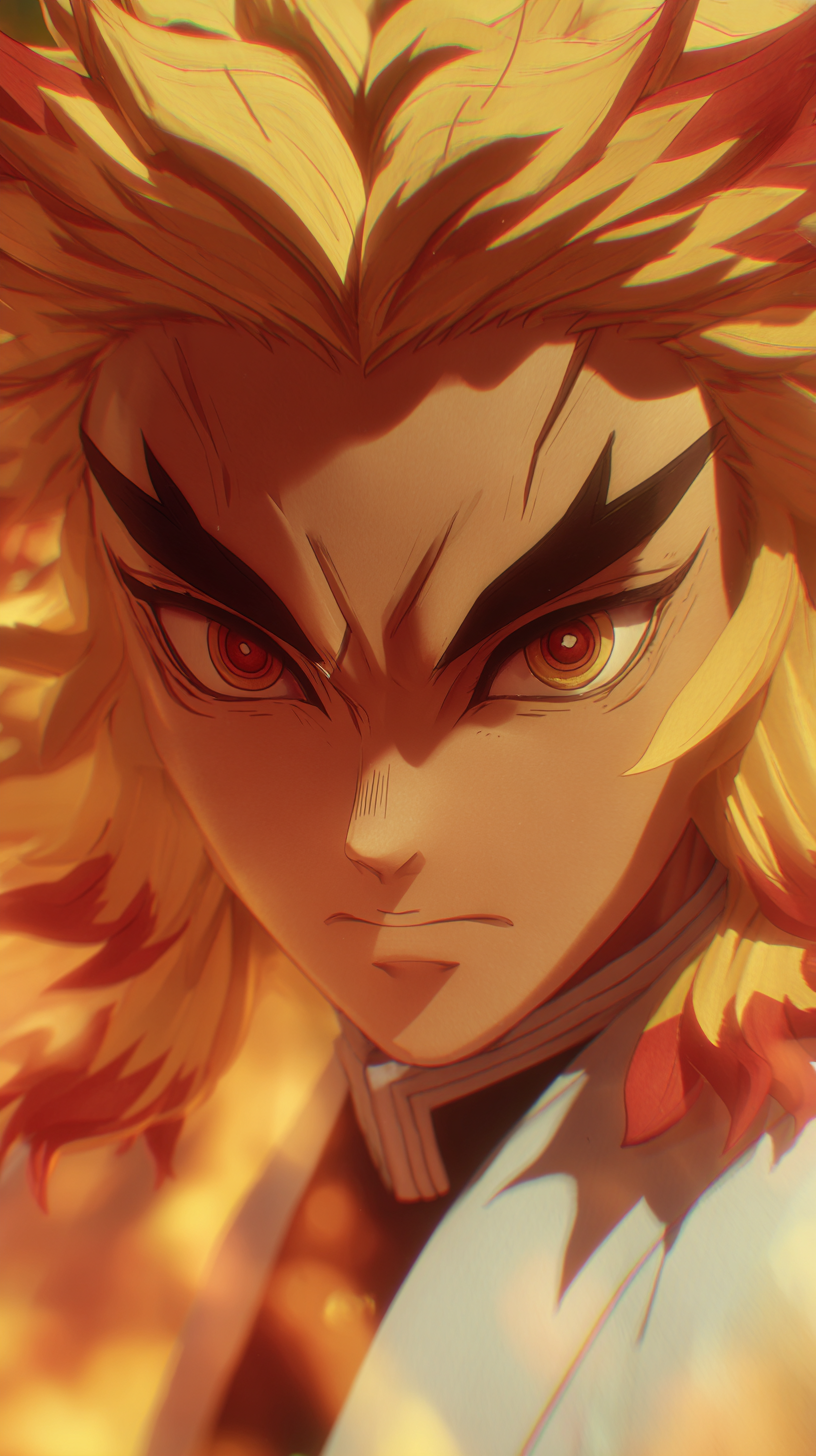 fond d'écran Rengoku Kyoujurou téléphone Nokia télécharger gratuit