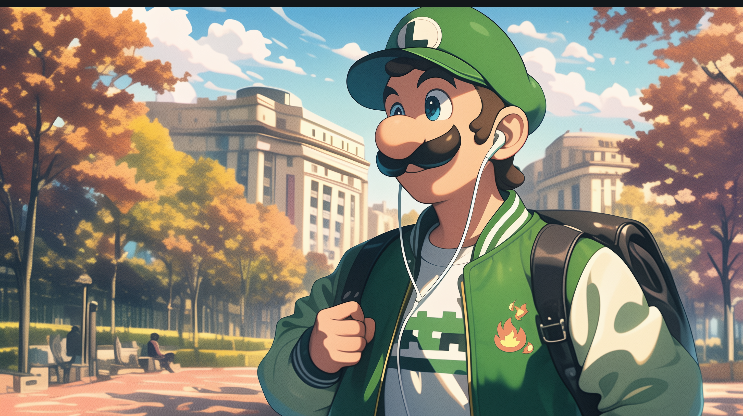 fond d'écran Luigi pc 4k 1920x1080 téléchargement gratuit