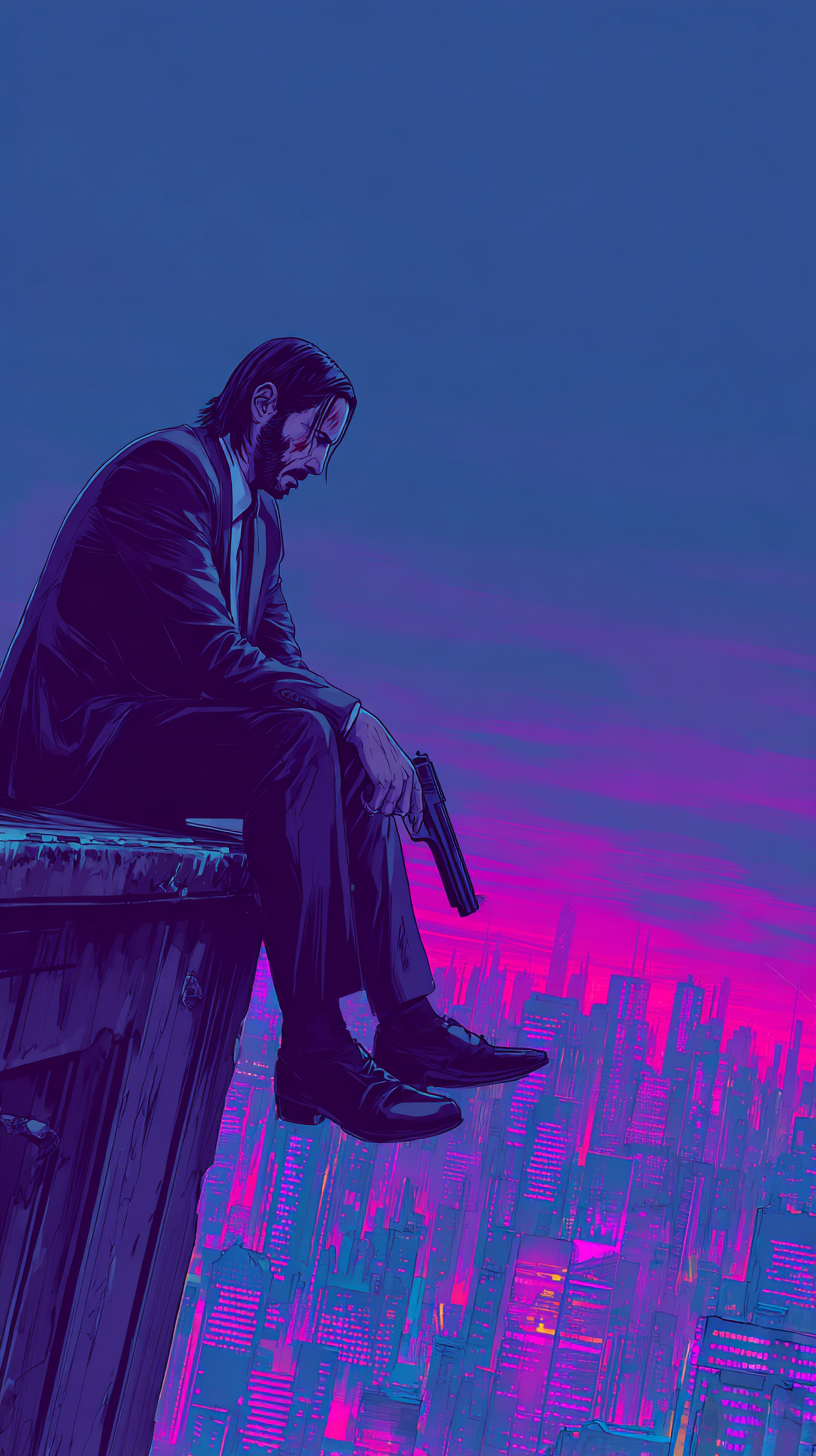 fond d'écran John Wick iphone x télécharger gratuit