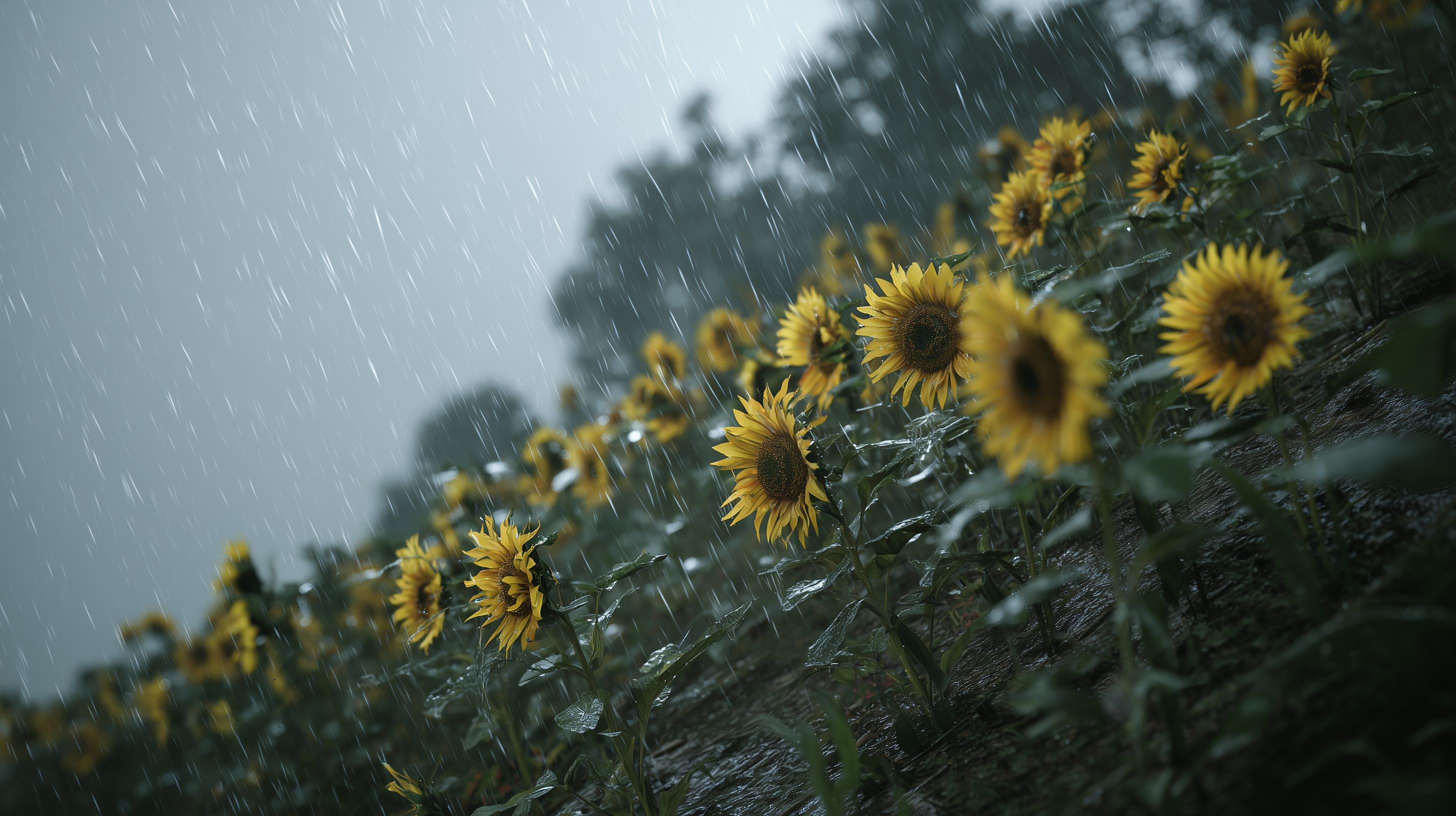 fond d'écran Tournesol pc 3440x1440 téléchargement gratuit