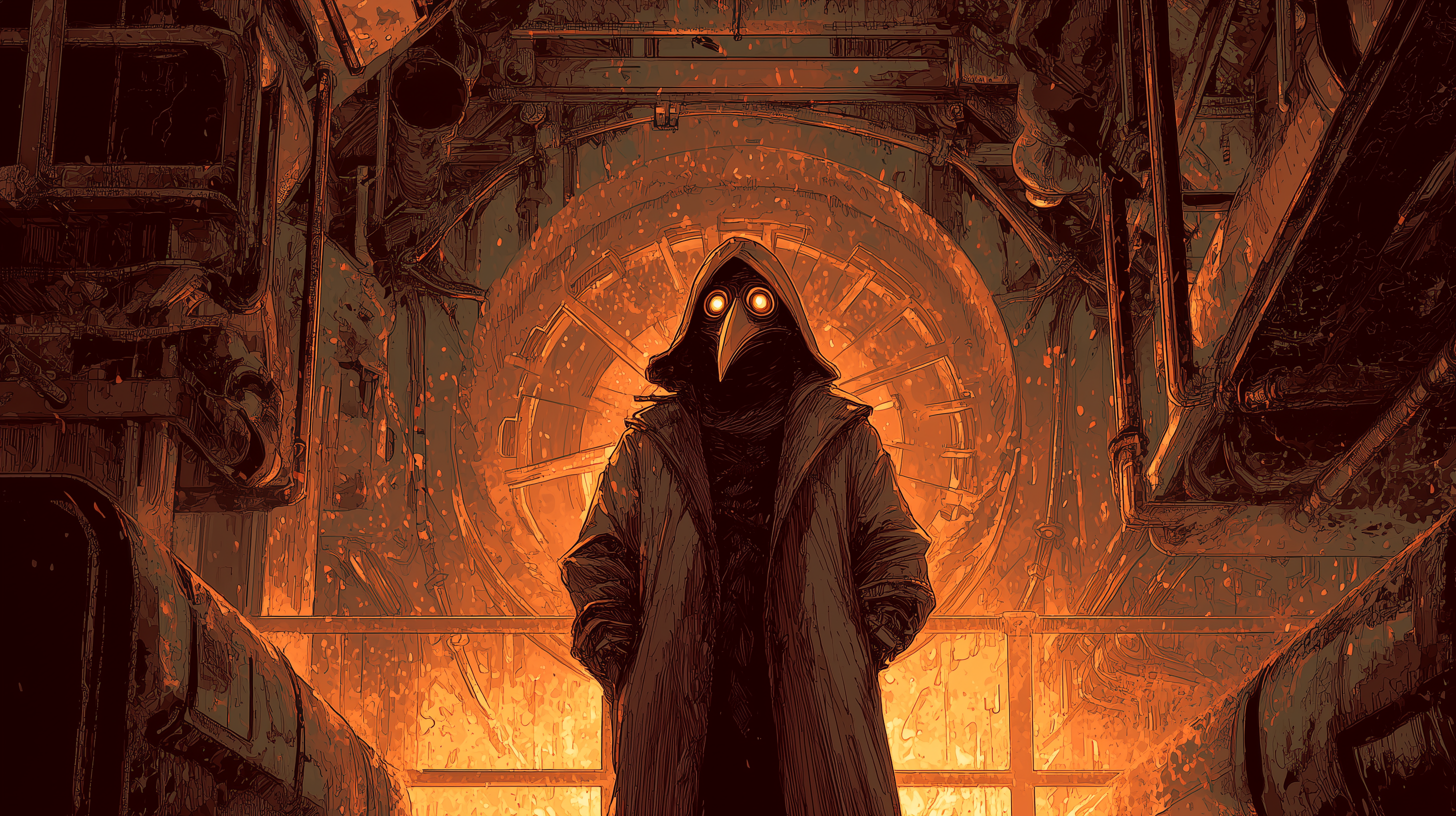 fond d'écran Plague doctor 4k windows téléchargement gratuit