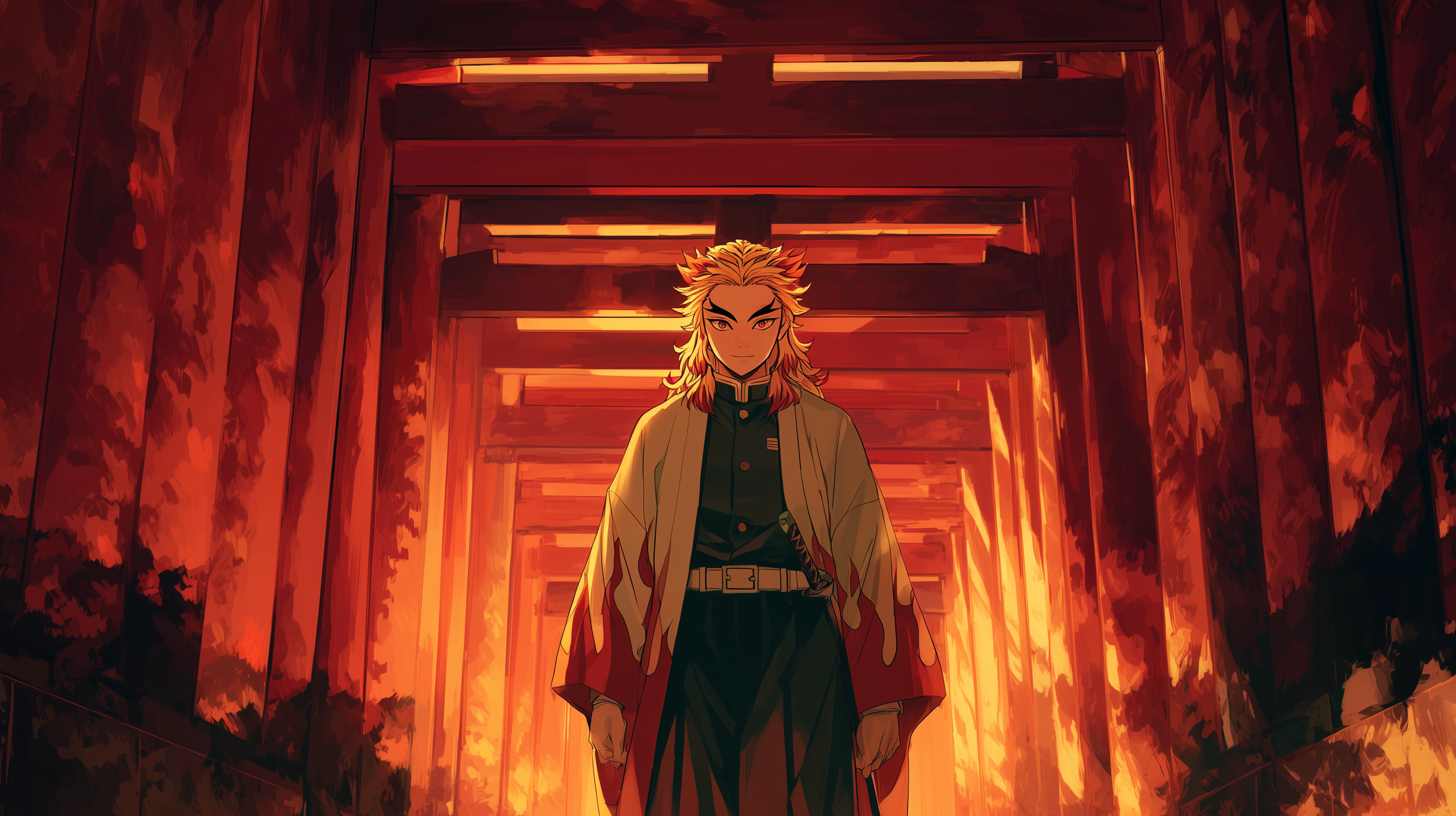 fond d'écran Rengoku Kyoujurou 2560x1600 téléchargement gratuit