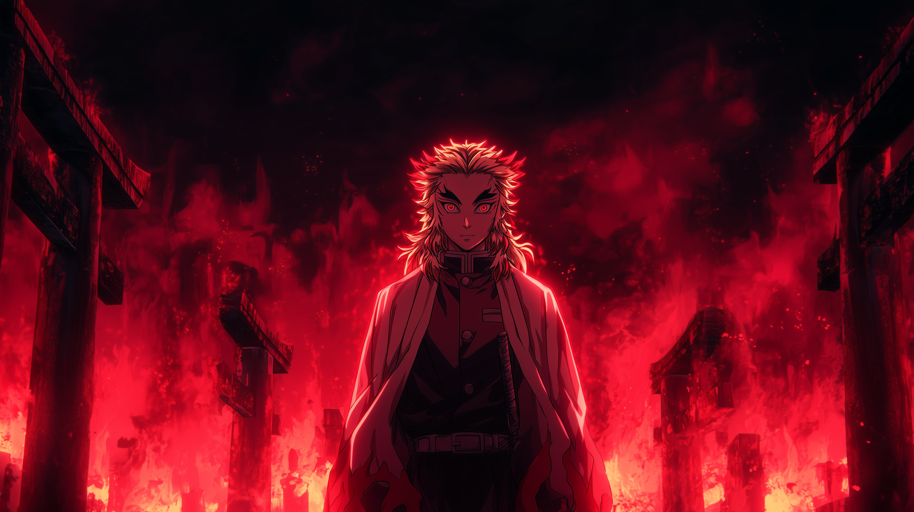 fond d'écran Rengoku Kyoujurou 1920x1080 gratuit téléchargement gratuit