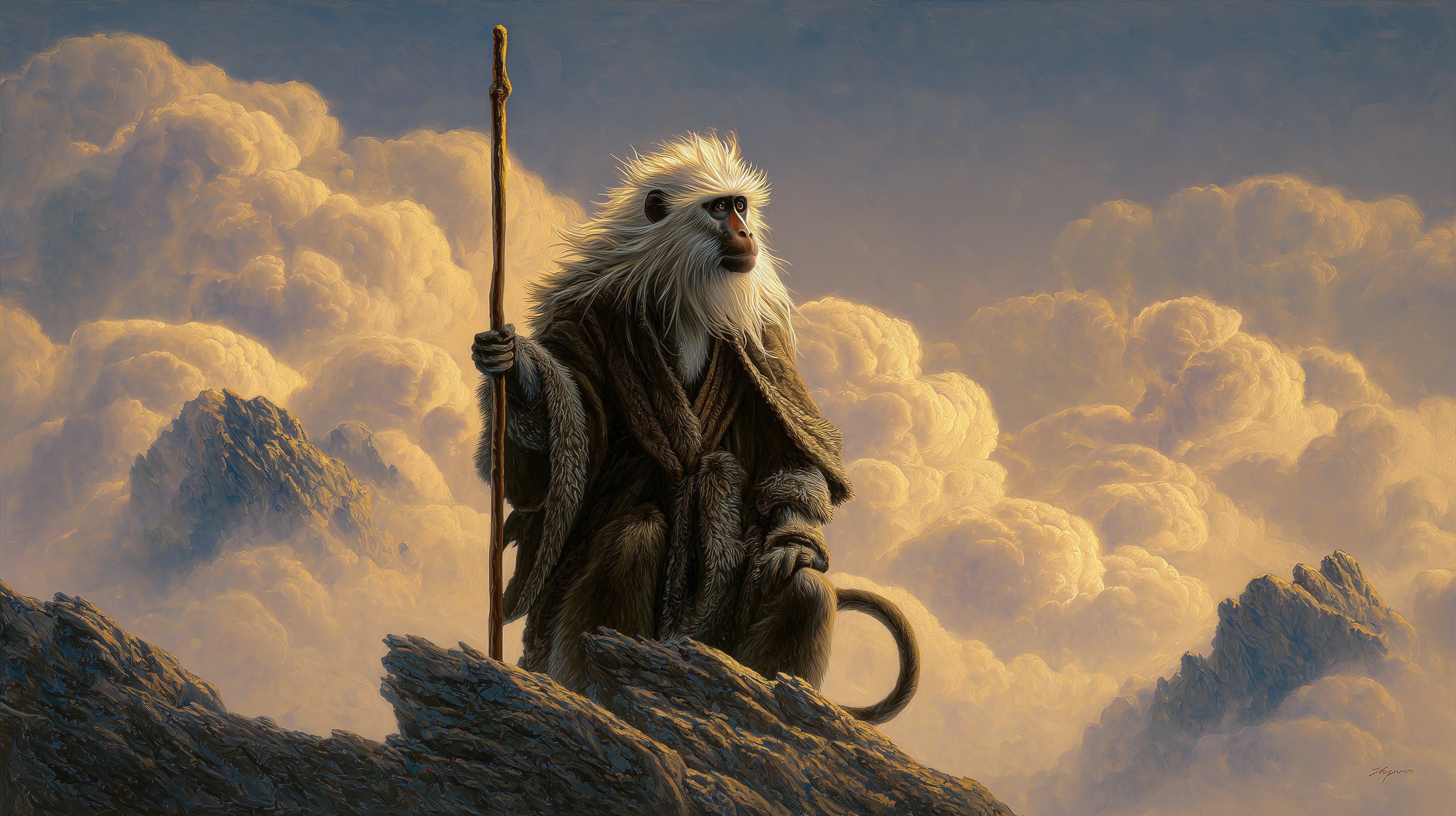 fond d'écran Singe 16:9 4k téléchargement gratuit