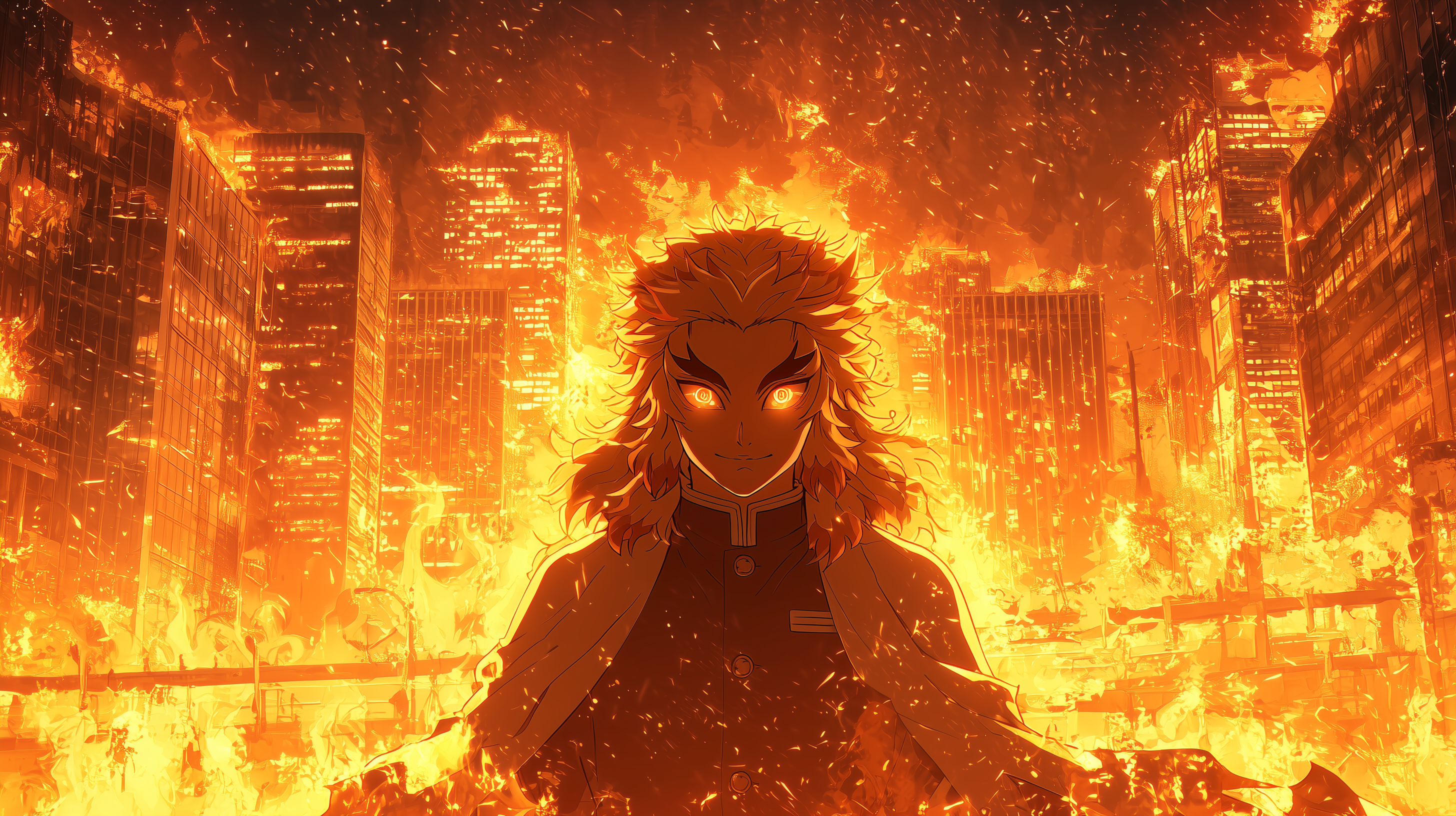 fond d'écran Rengoku Kyoujurou pour mac 4k téléchargement gratuit