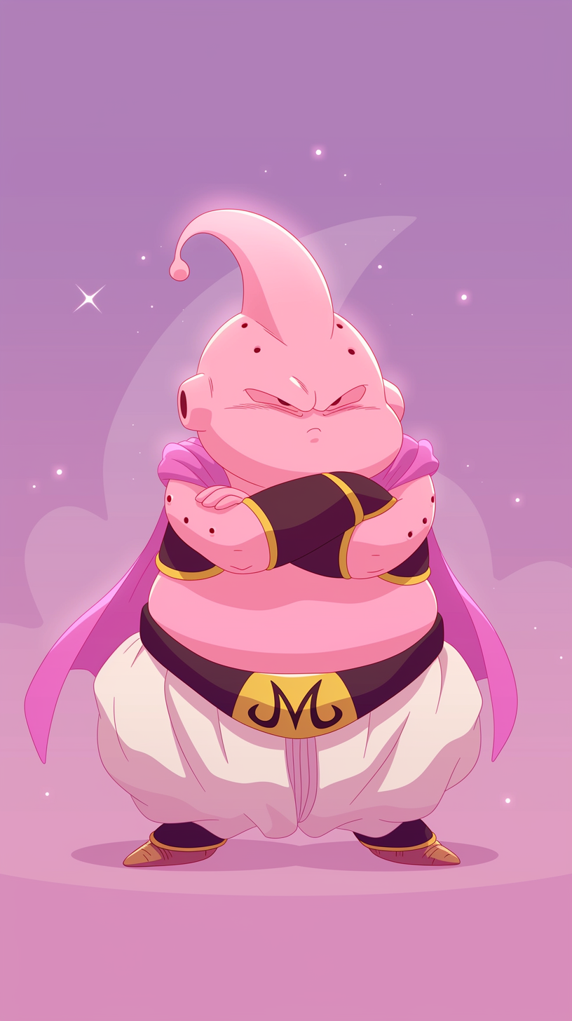 fond d'écran Majin Buu iphone 15 pro télécharger gratuit