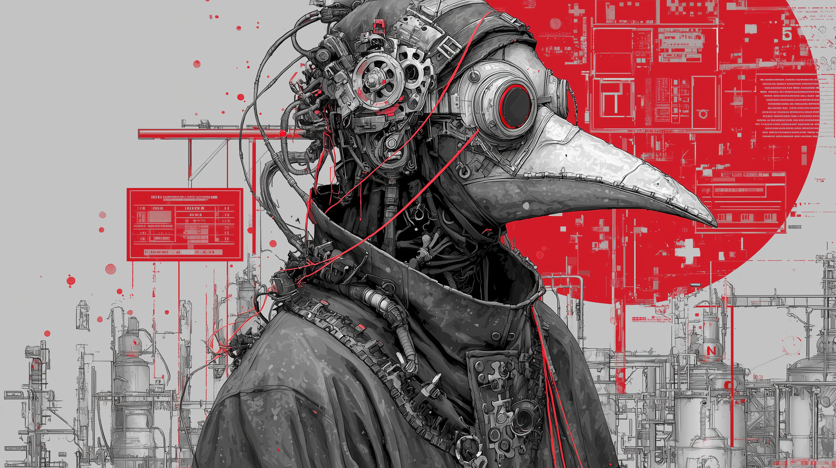 fond d'écran Plague doctor 5120x2880 téléchargement gratuit